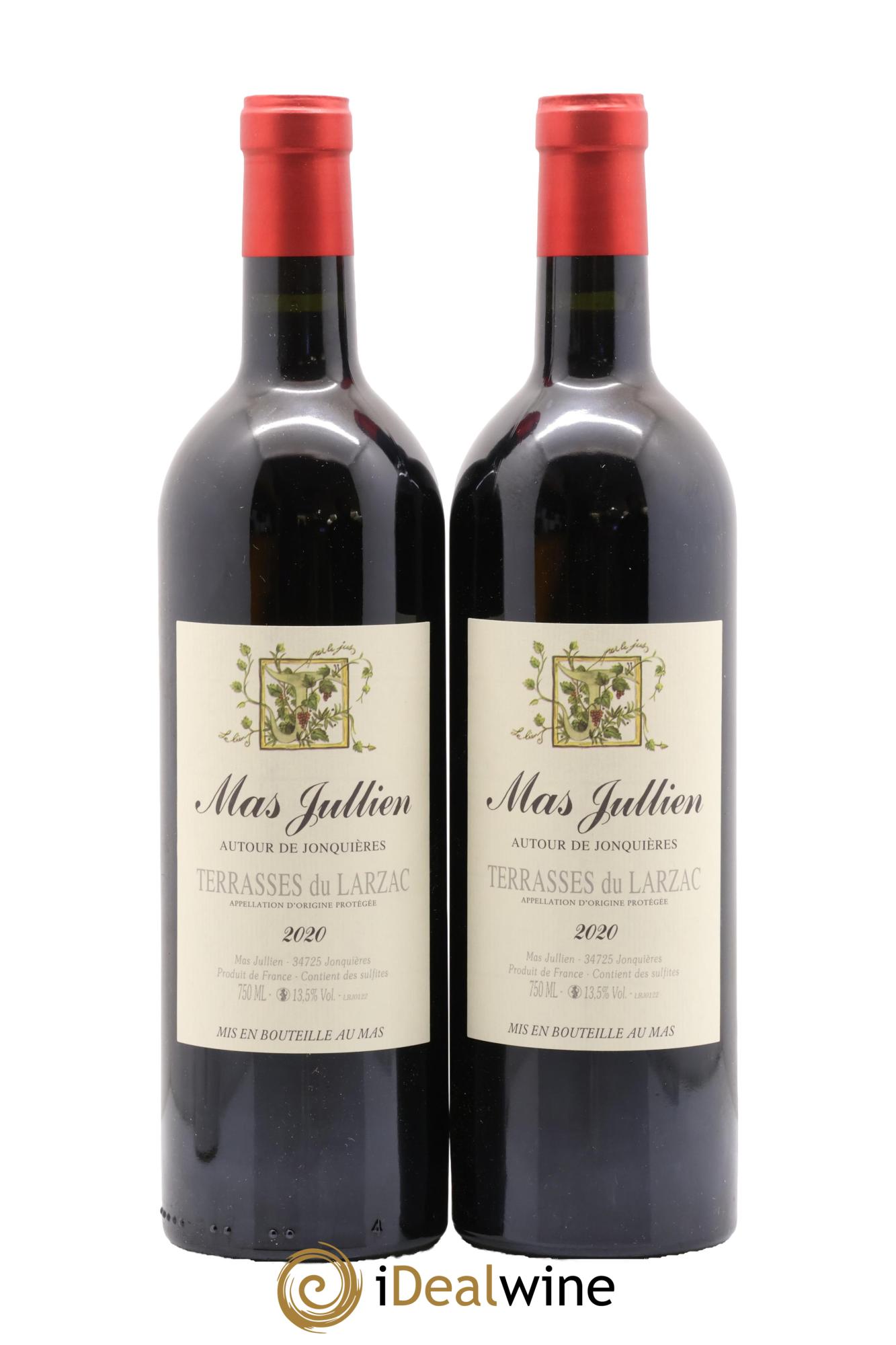 Terrasses du Larzac Mas Jullien Autour de Jonquières Olivier Jullien 2020 - Lot of 2 bottles - 0