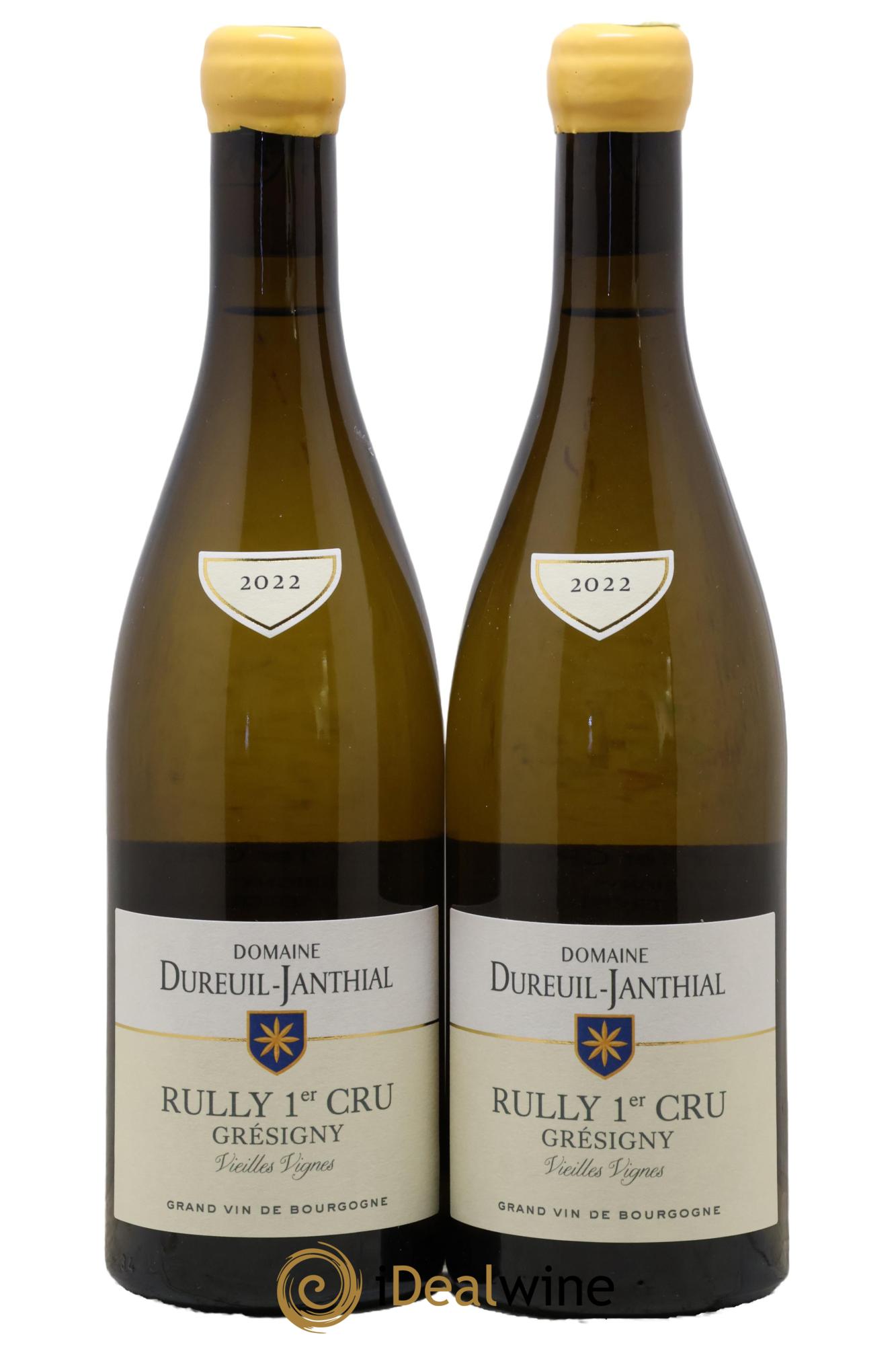 Rully 1er Cru Grésigny Vieilles Vignes Vincent Dureuil-Janthial 2022 - Lot de 2 bouteilles - 0