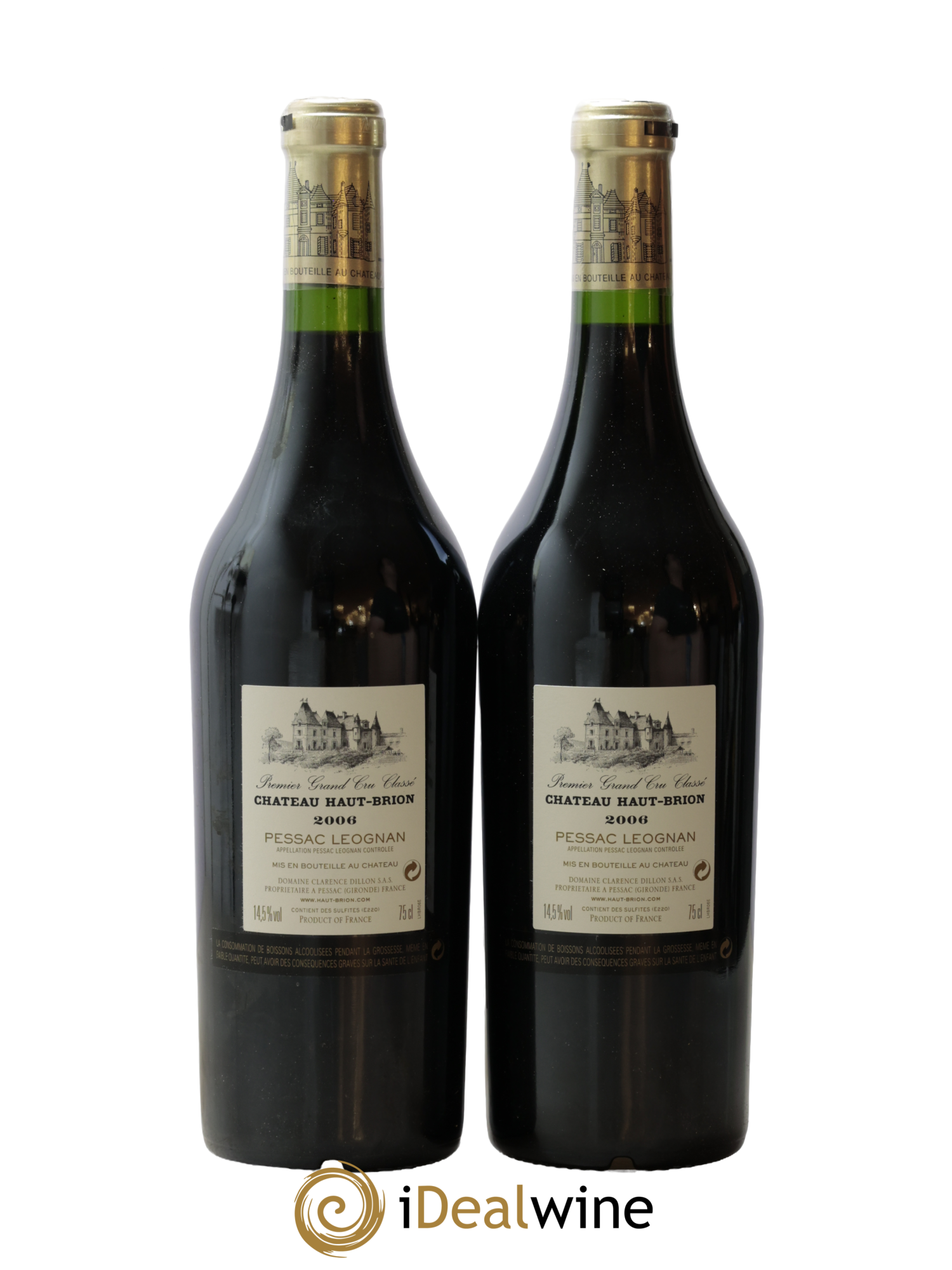 Château Haut Brion 1er Grand Cru Classé 2006 - Lot de 2 bouteilles - 1