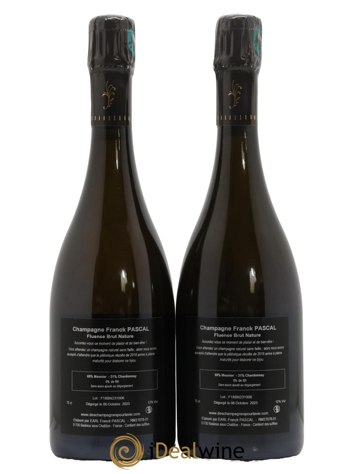 Fluence Brut Nature Franck Pascal - Lot de 2 bouteilles - 1