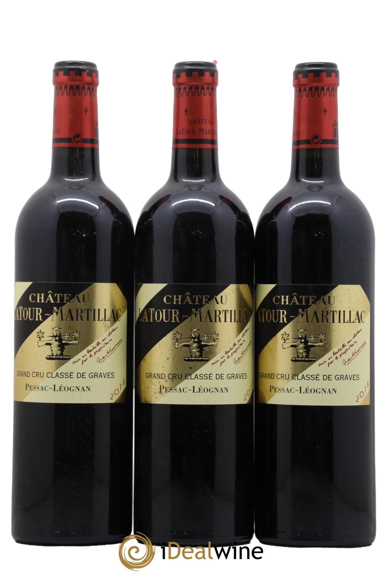 Château Latour-Martillac Cru Classé de Graves 2016 - Lot de 3 bouteilles - 0