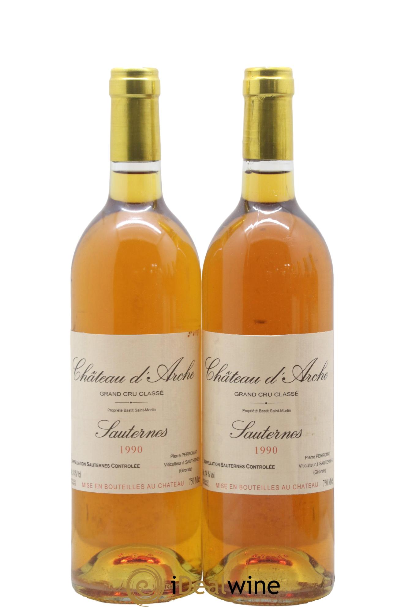 Château d' Arche 2ème Grand Cru Classé 1990 - Posten von 2 Flaschen - 0