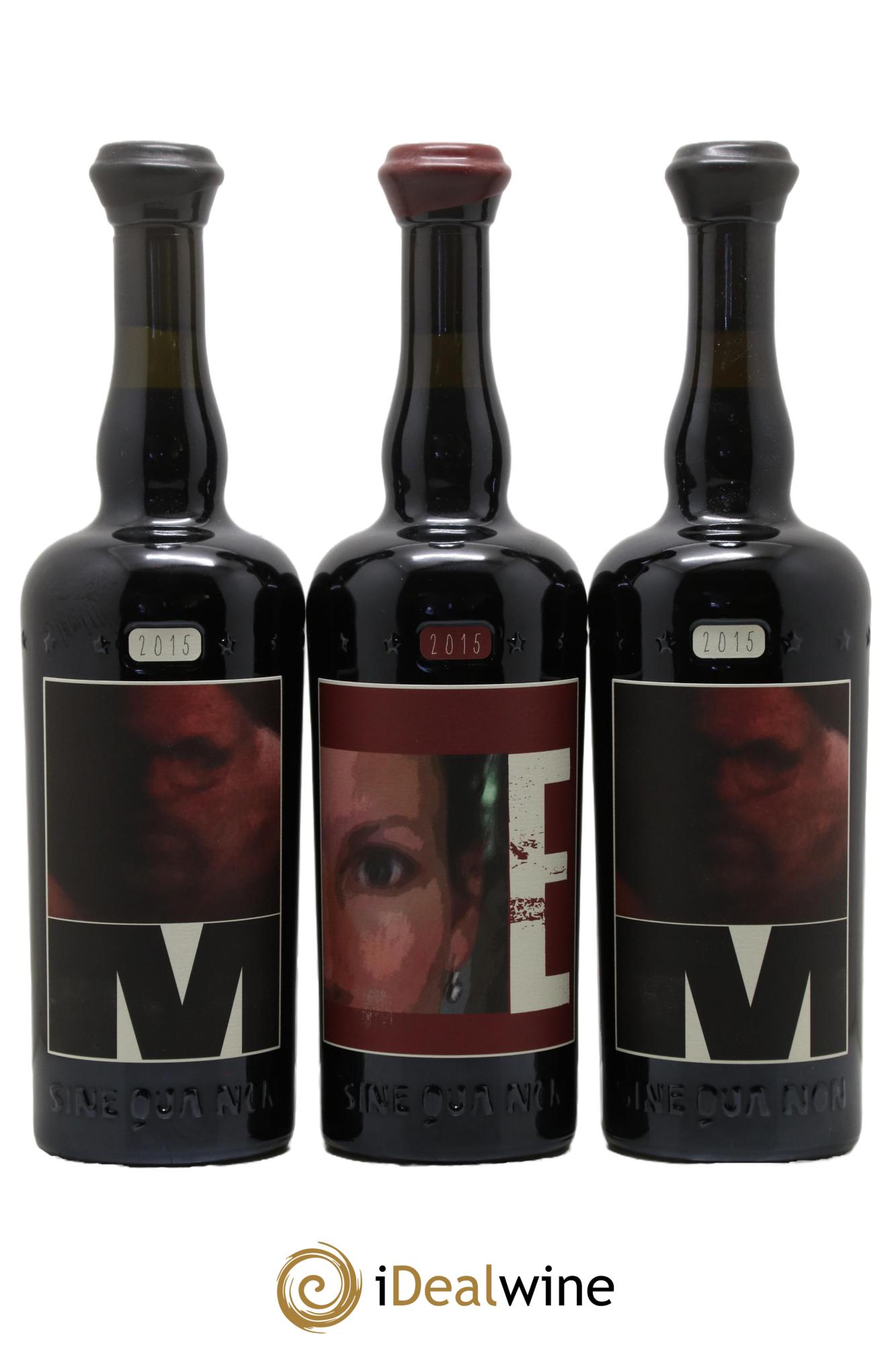 USA Santa Rita Hills Eleven Confessions 4 Syrah M et 1 Grenache E Sine Qua Non 2015 - Lot de 5 bouteilles - 1