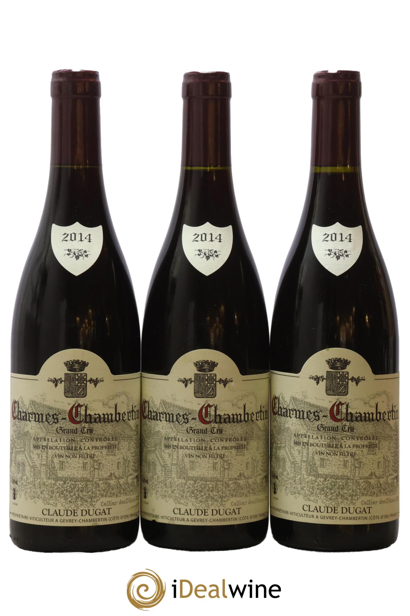 Charmes-Chambertin Grand Cru Claude Dugat  2014 - Posten von 3 Flaschen - 0