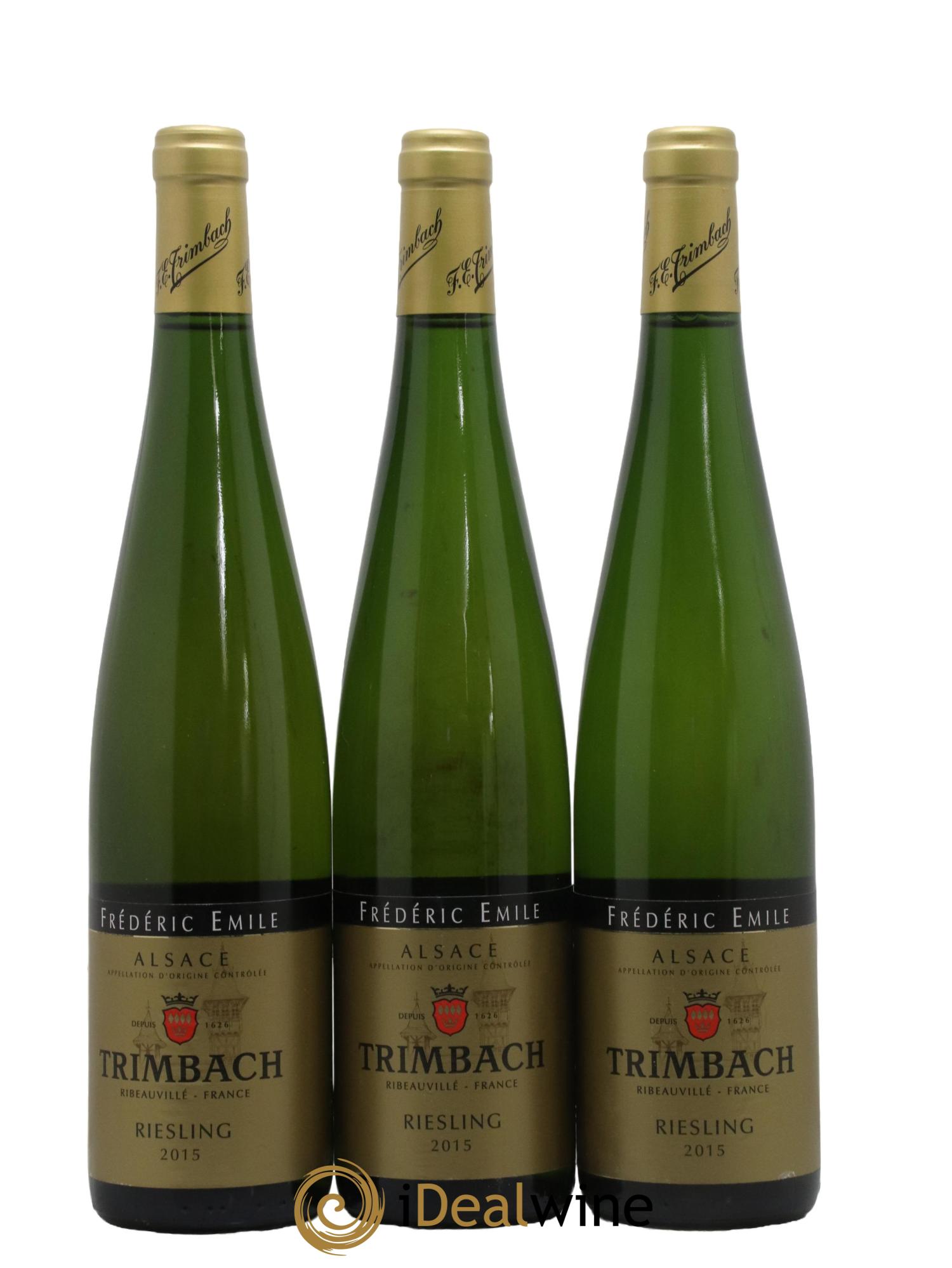 Alsace Riesling Cuvée Frédéric Emile Trimbach (Domaine) 2015 - Lot de 3 bouteilles - 0