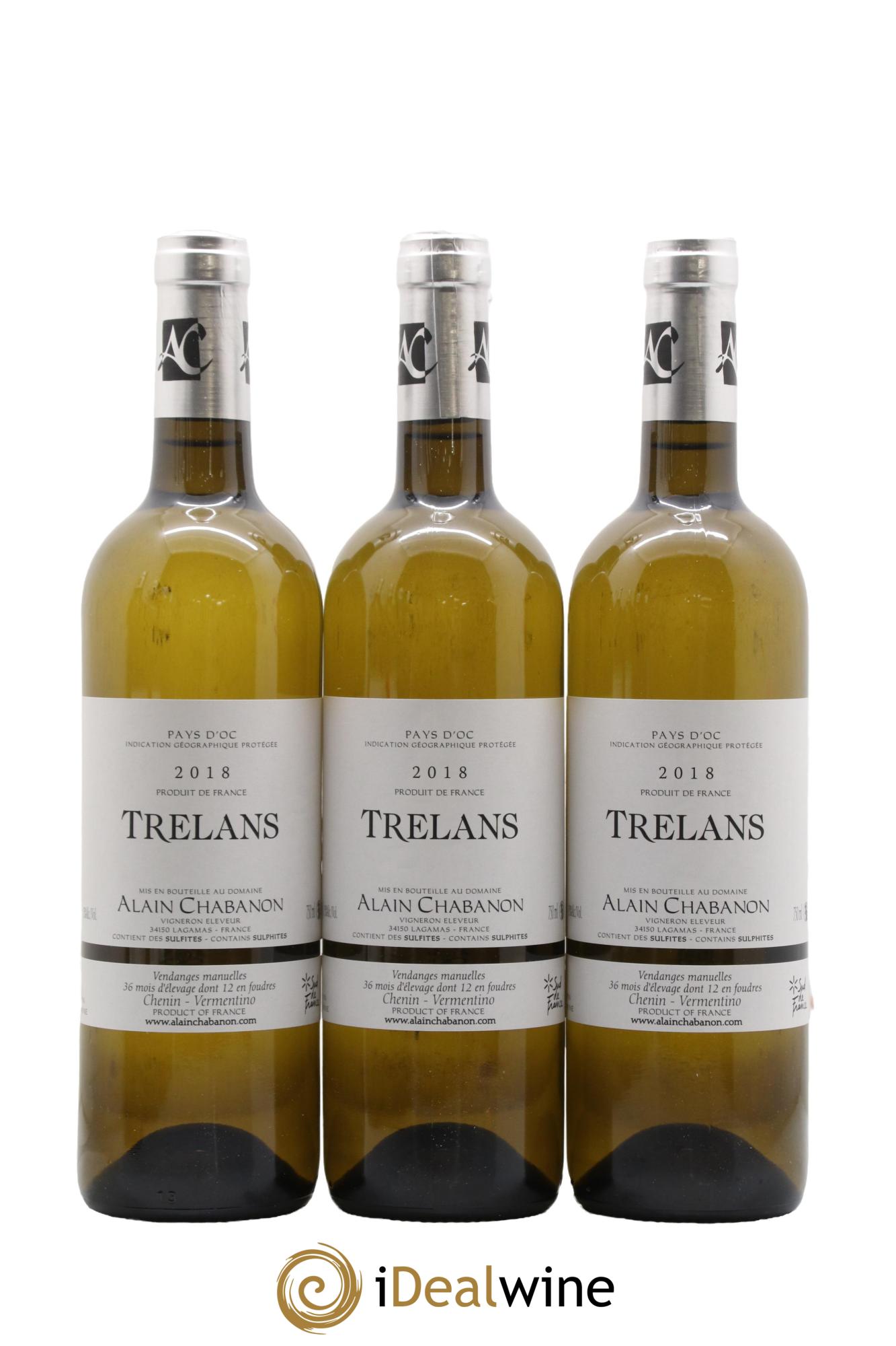 IGP Pays d'Oc Trelans Alain Chabanon (Domaine) 2018 - Lotto di 12 bottiglie - 1