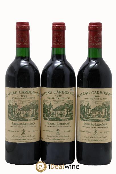 Château Carbonnieux Cru Classé de Graves 1989 - Lot of 3 bottles - 0