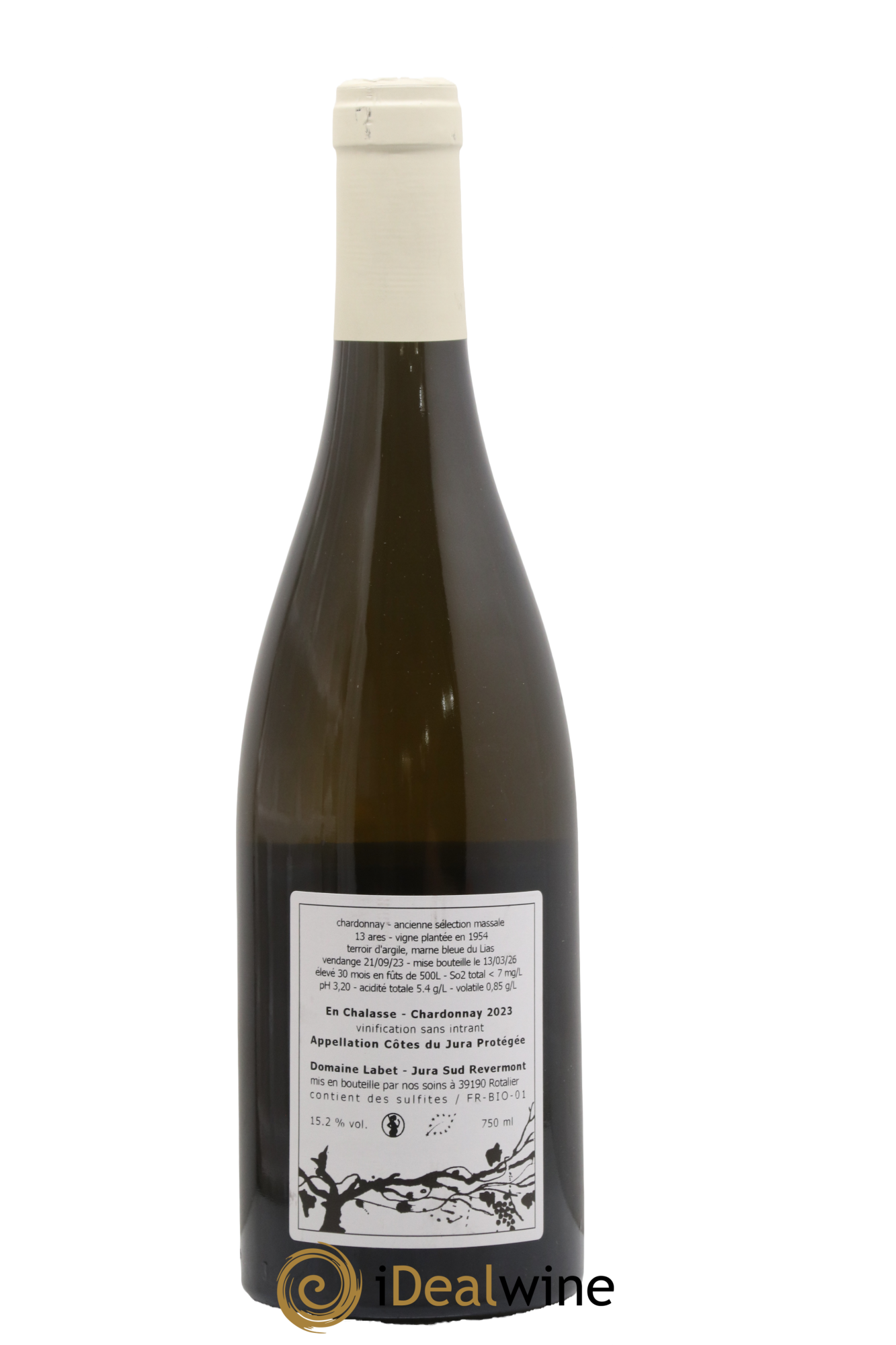 Côtes du Jura Chardonnay En Chalasse Romain - Julien - Charline Labet 2023 - Lot de 1 bouteille - 1