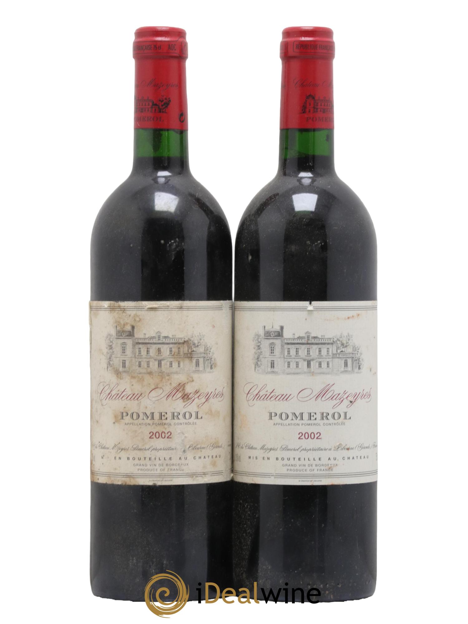 Château Mazeyres 2002 - Lot de 2 bouteilles - 0