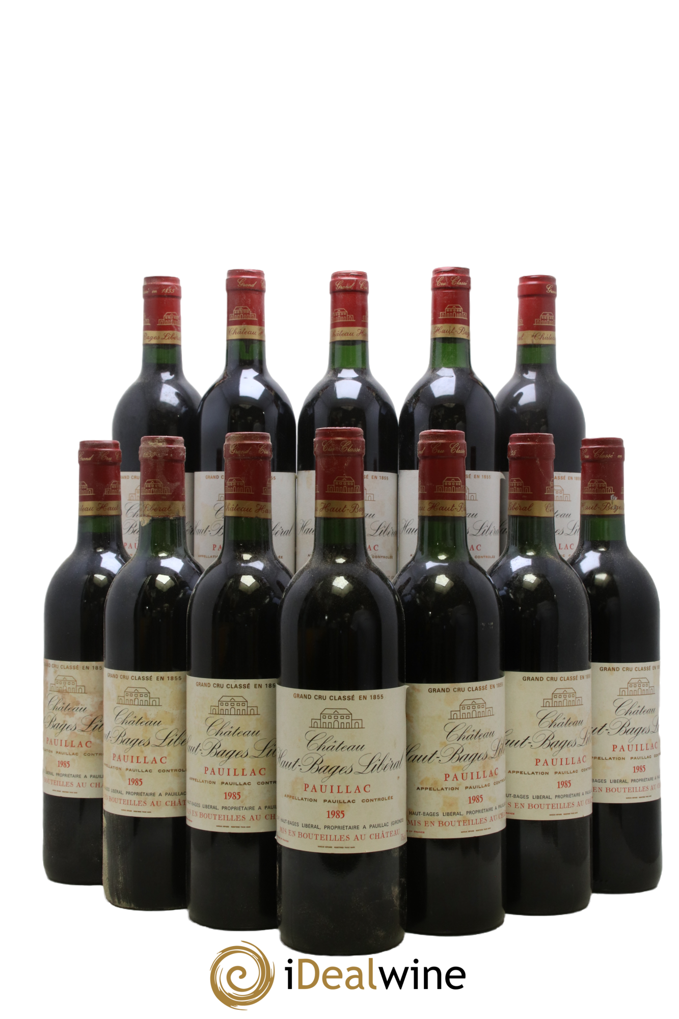 Château Haut Bages Libéral 5ème Grand Cru Classé 1985 - Lot de 12 bouteilles - 0