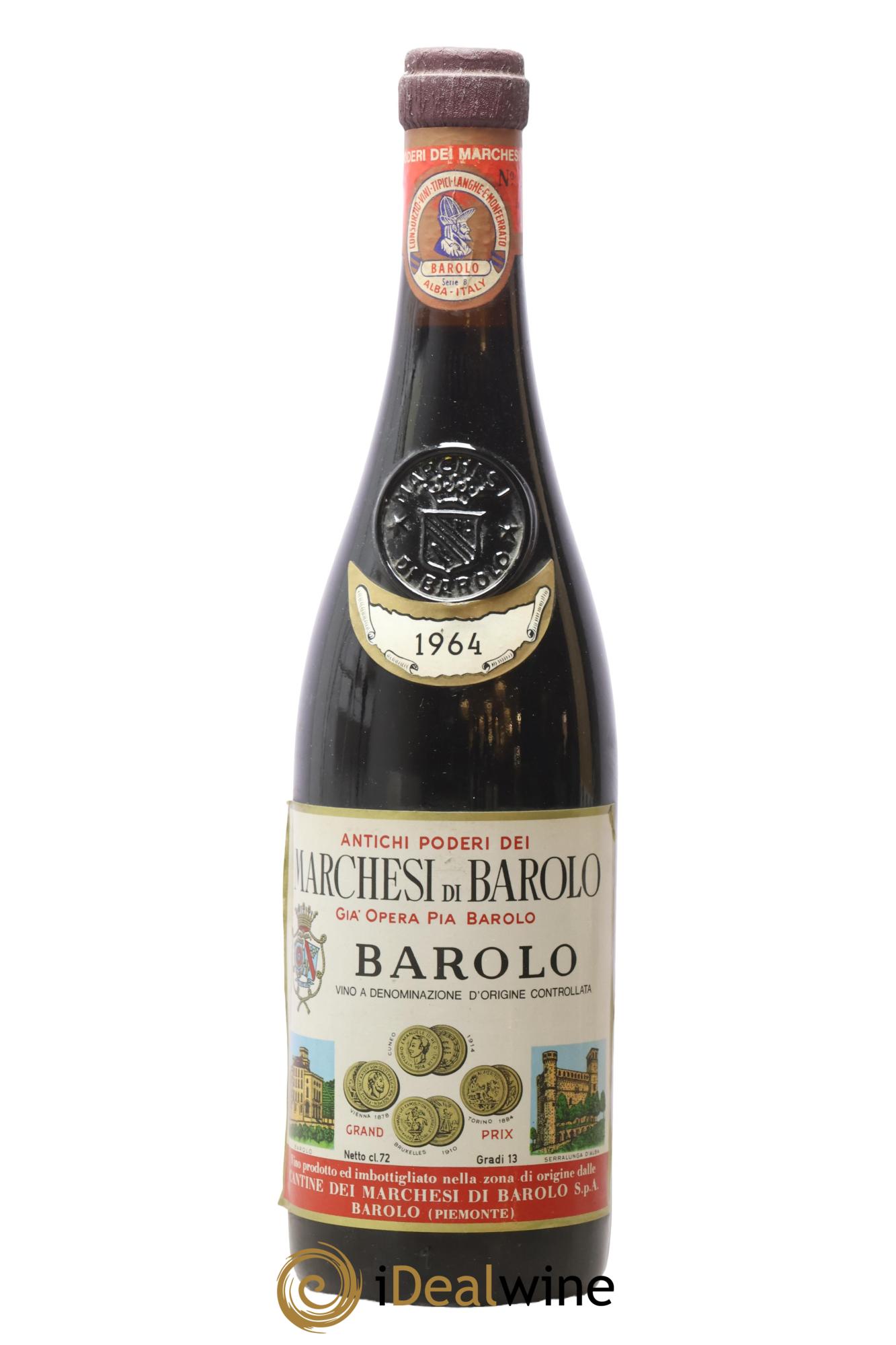 Barolo DOCG Marchesi di Barolo 1964 - Posten von 1 Flasche - 0