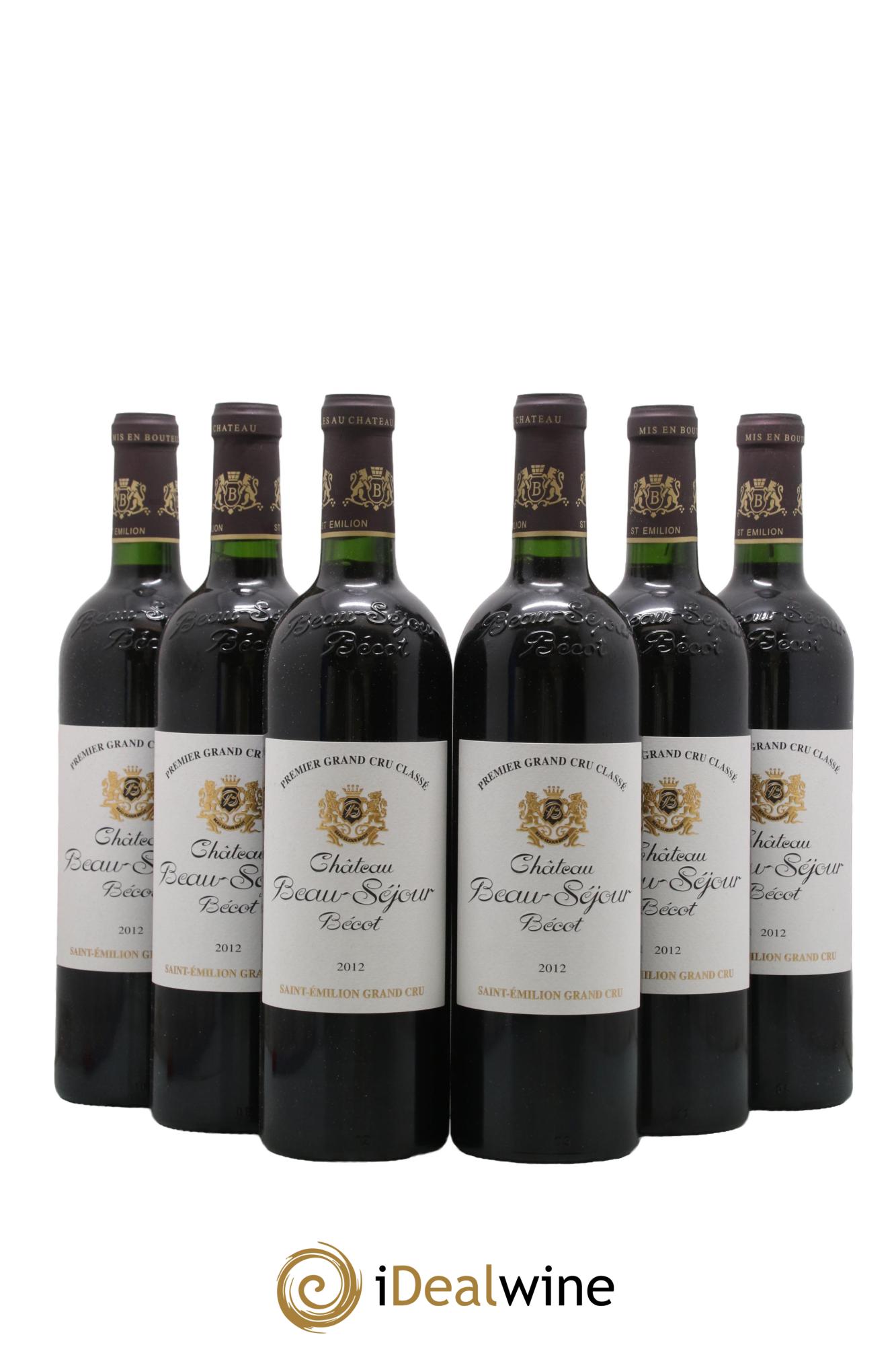 Château Beau-Séjour Bécot 1er Grand Cru Classé B 2012 - Lot de 6 bouteilles - 0
