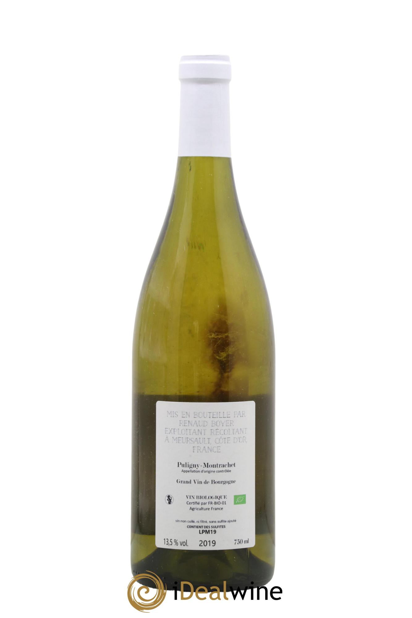 Puligny-Montrachet Les Reuchaux Renaud Boyer 2019 - Lot of 1 bottle - 1