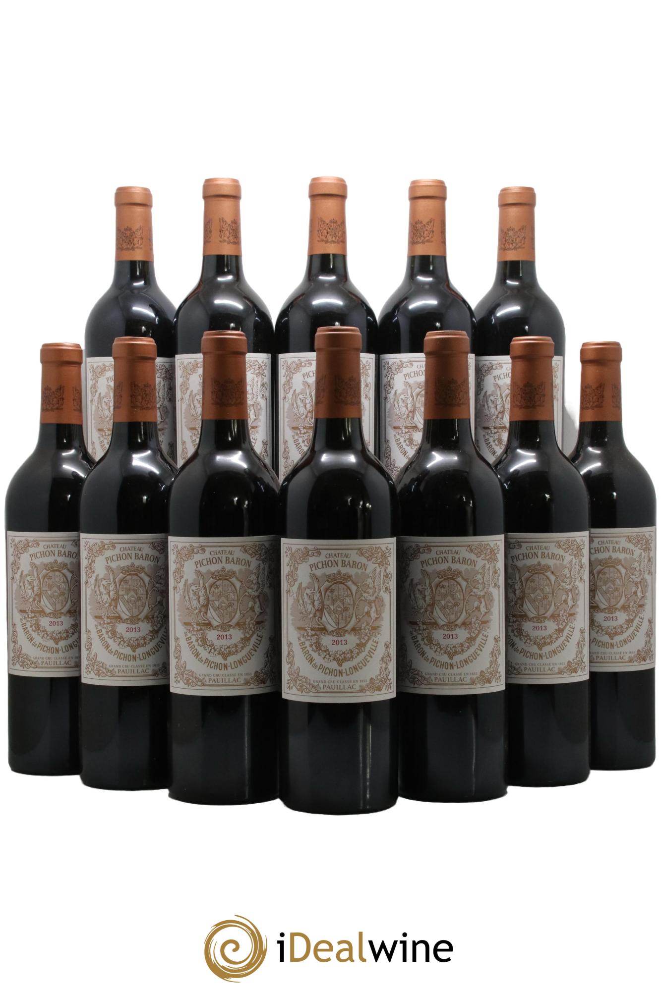 Pichon Longueville Baron 2ème Grand Cru Classé 2013 - Lot of 12 bottles - 0