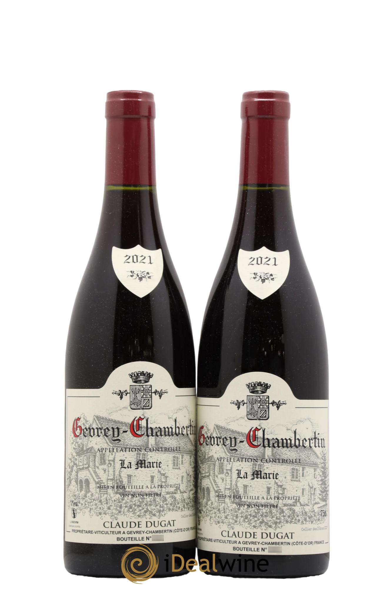 Gevrey-Chambertin La Marie Claude Dugat 2021 - Lot de 2 bouteilles - 0