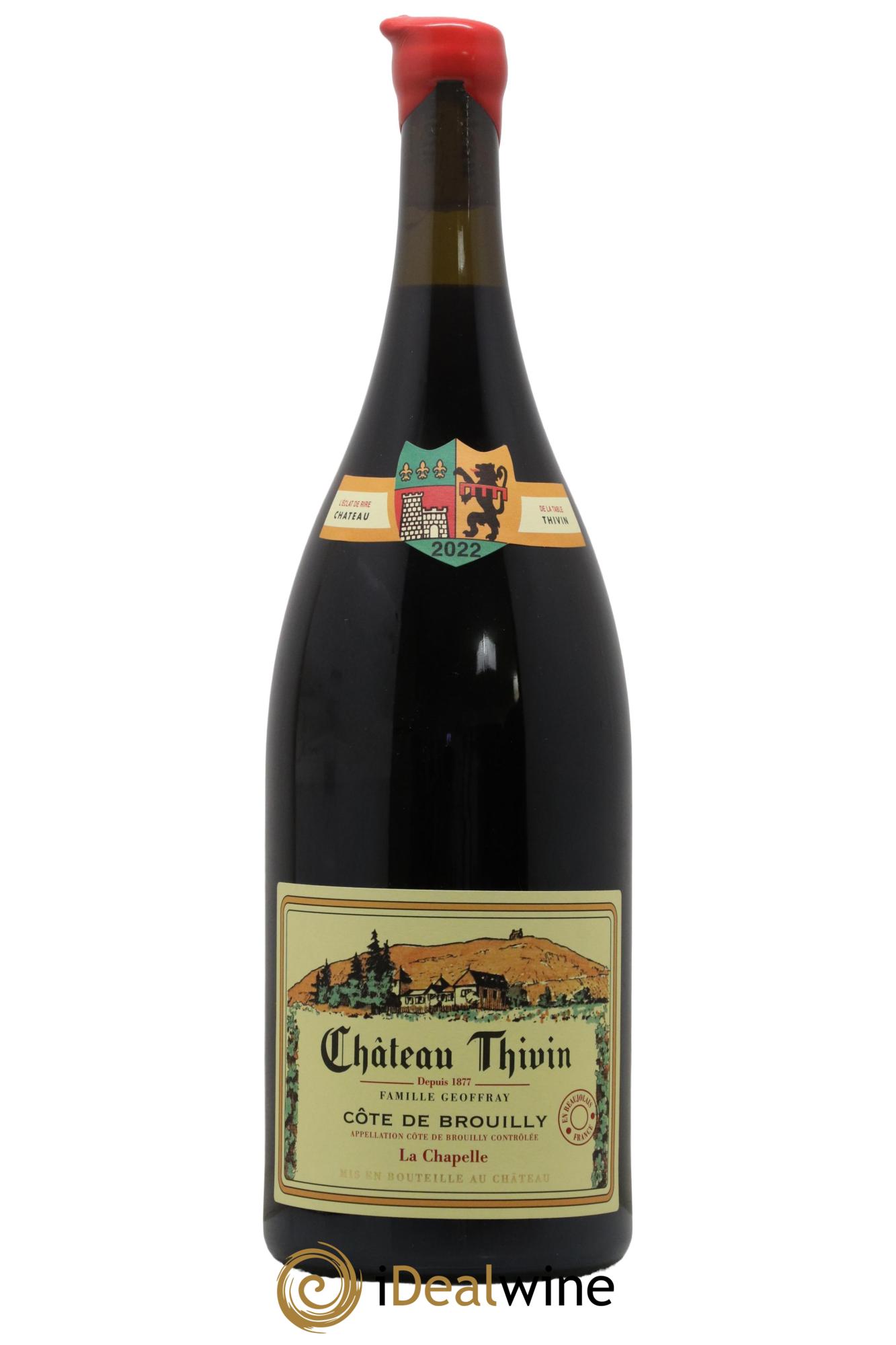 Côte de Brouilly Cuvée La Chapelle Château Thivin  2022 - Lotto di 1 magnum - 0
