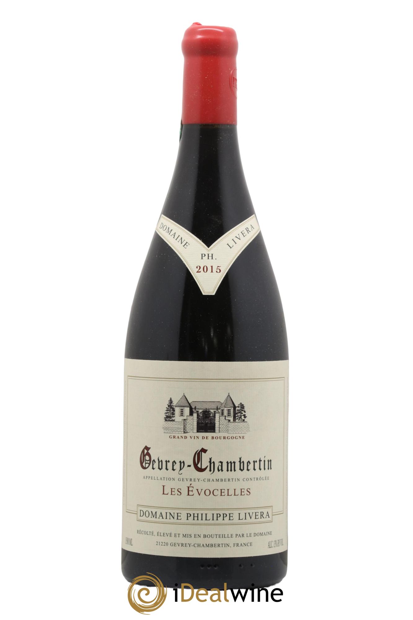Gevrey-Chambertin Les Evocelles Tilleuls (Domaine des) - Philippe Livera 2015 - Lotto di 1 magnum - 1