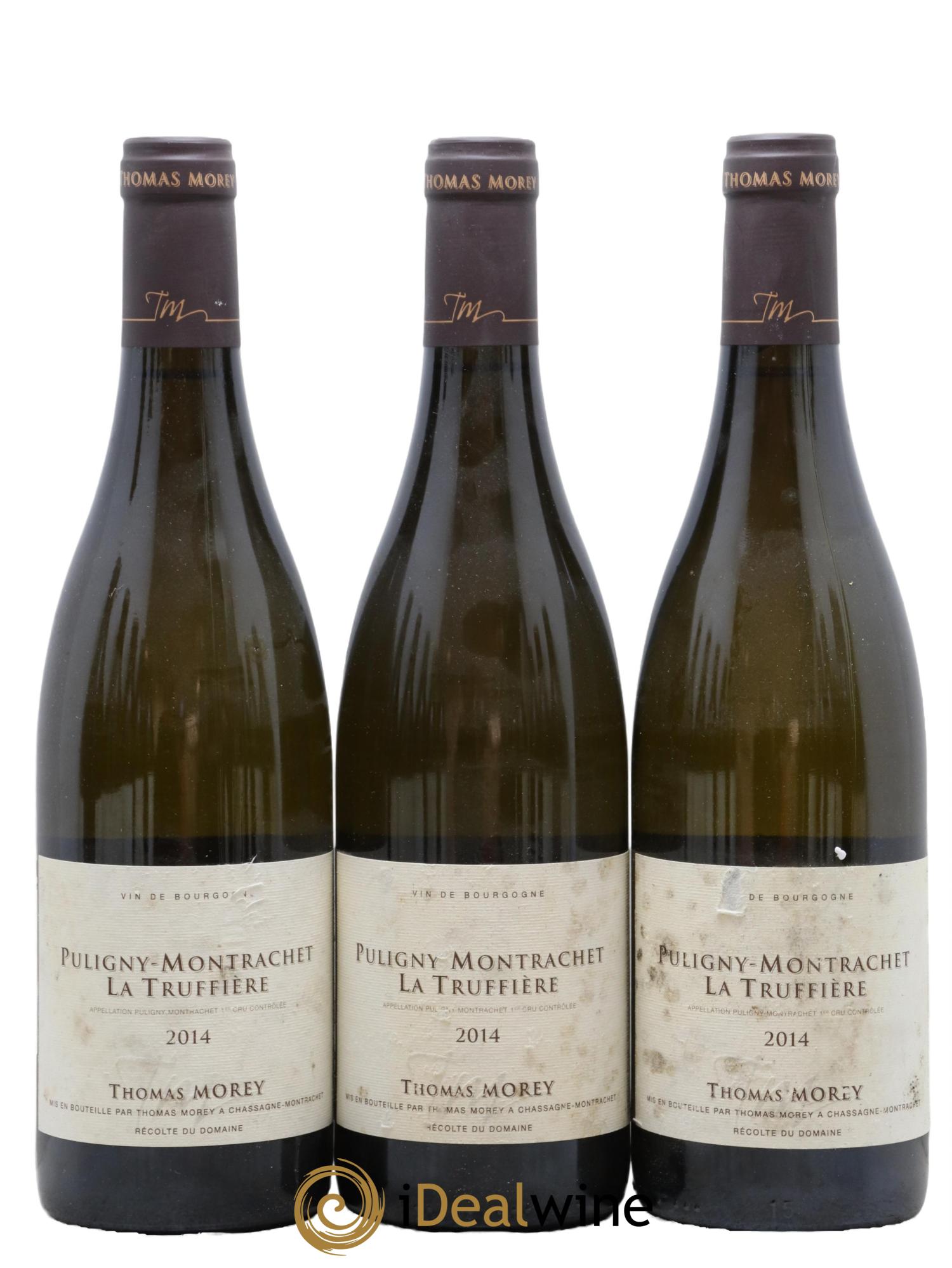 Puligny-Montrachet 1er Cru La Truffière Thomas Morey 2014 - Lot de 3 bouteilles - 0