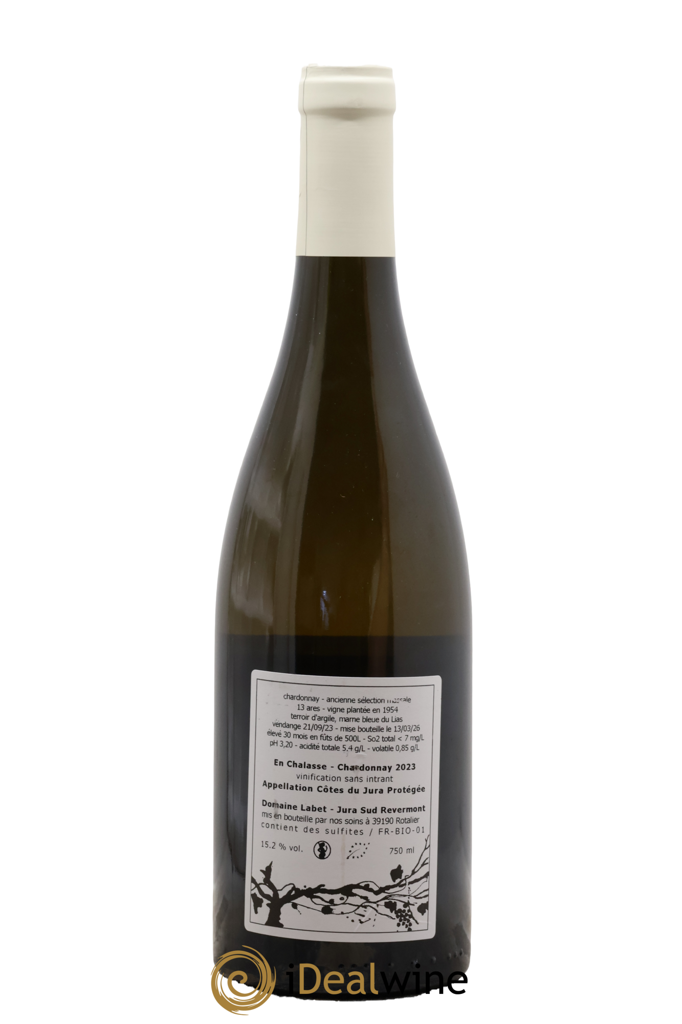 Côtes du Jura Chardonnay En Chalasse Vieilles Vignes Romain - Julien  - Charline Labet 2023 - Lot of 1 bottle - 1