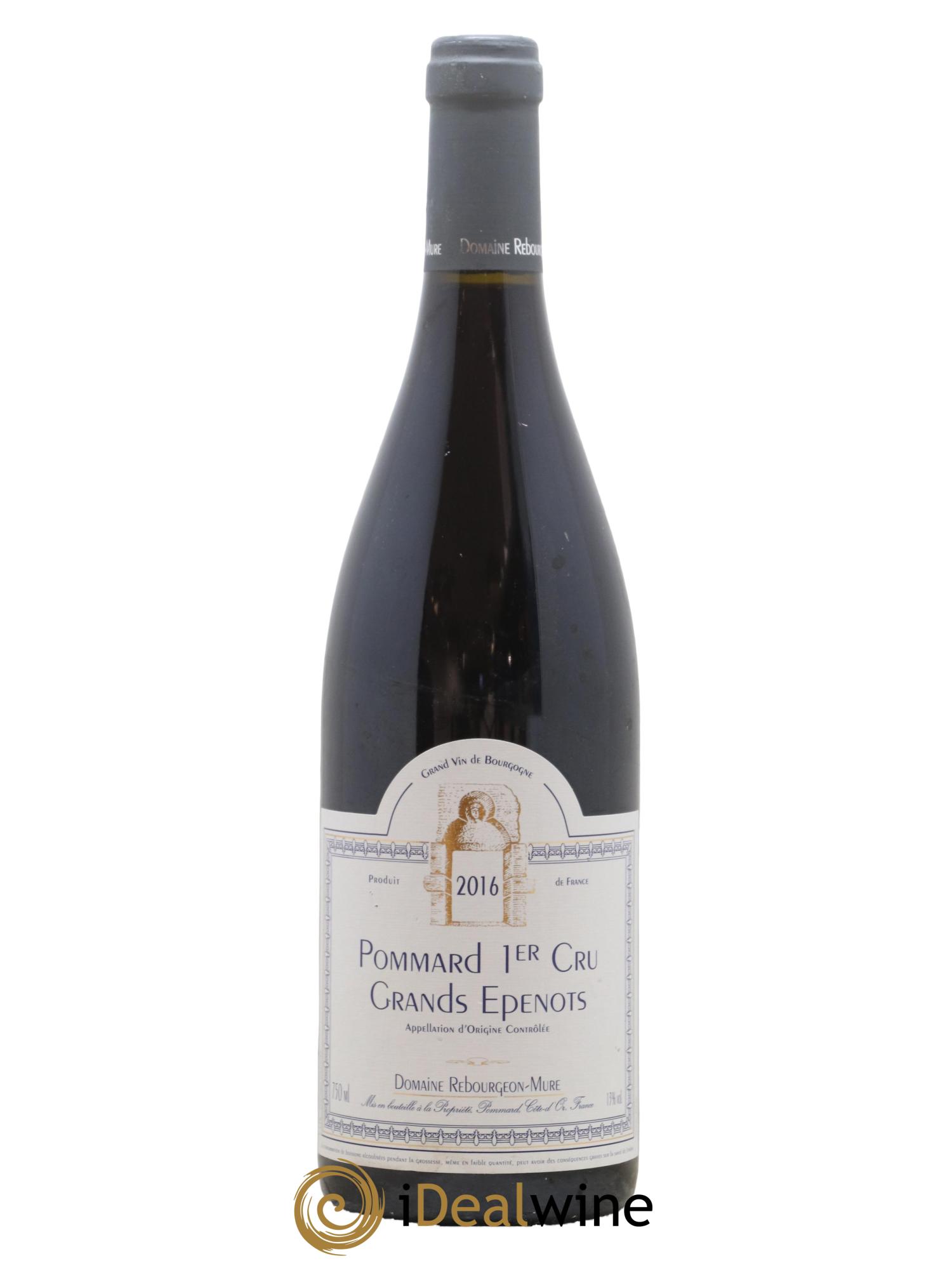 Pommard 1er Cru Grands Epenots Domaine Rebourgeon 2016 - Lot de 1 bouteille - 0