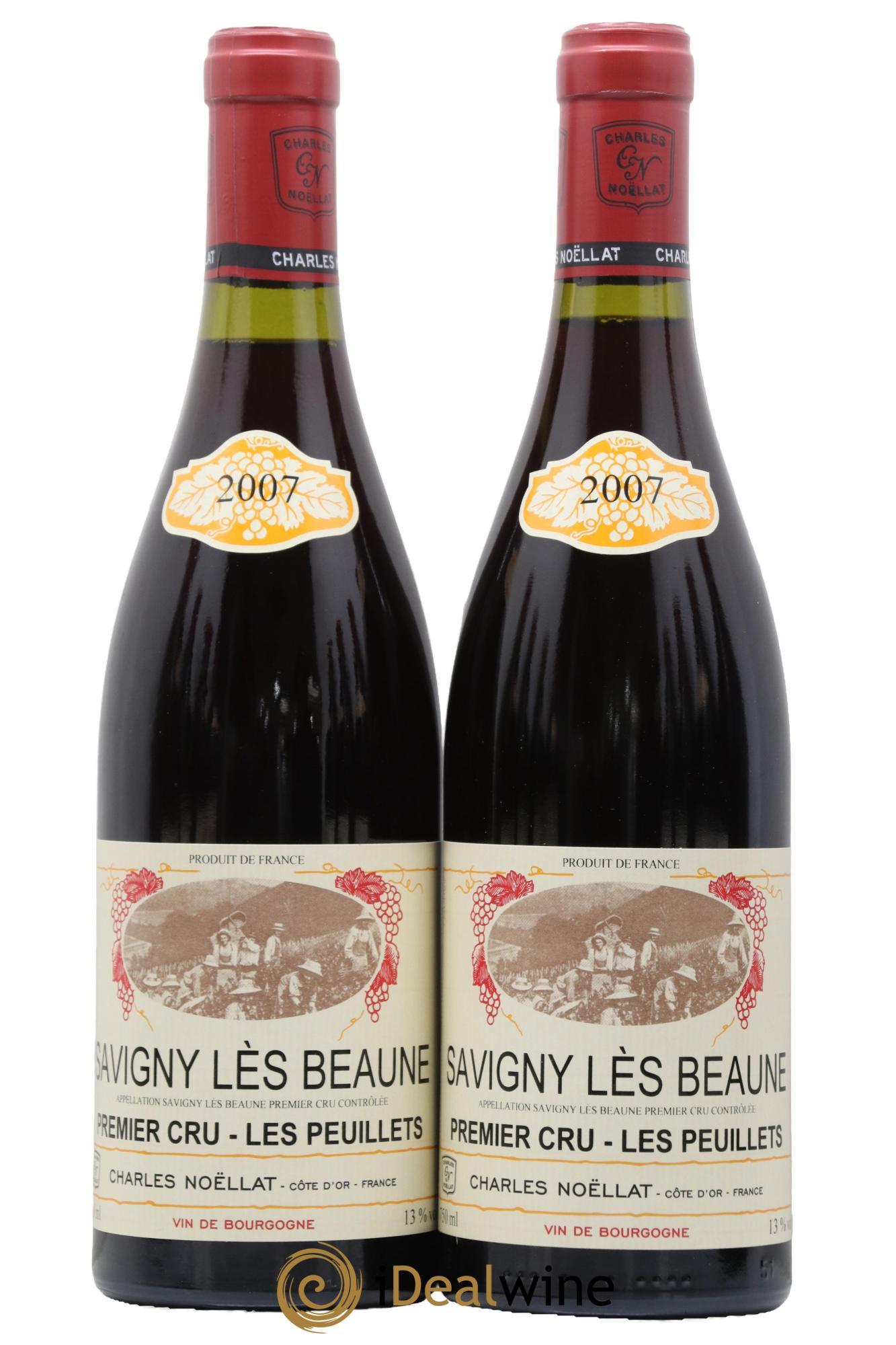 Savigny-lès-Beaune 1er Cru Peuillets Charles Noellat 2007 - Lot de 2 bouteilles - 0