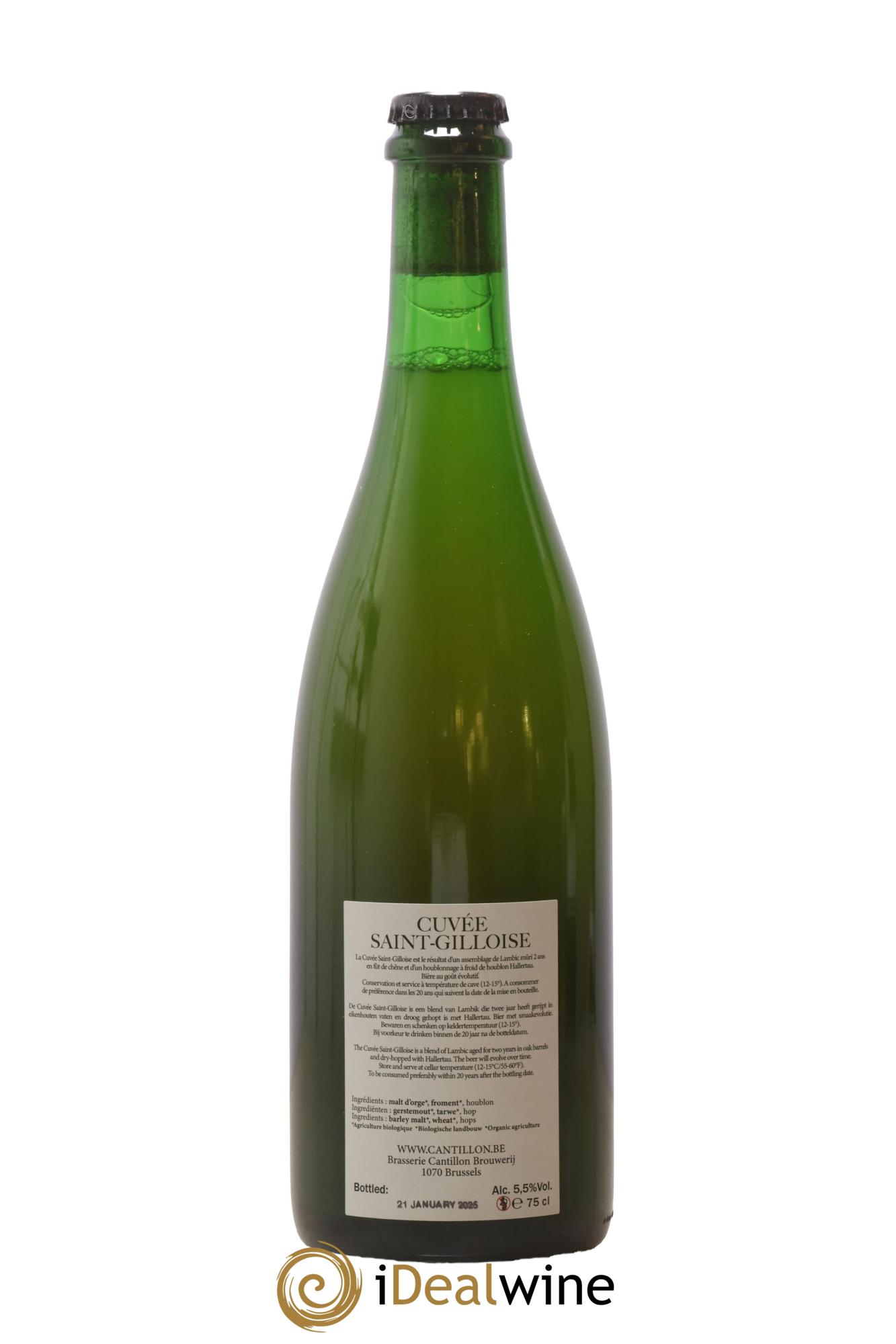 Bière Gueuze Cantillon Cuvée Saint-Gilloise (bottled 2025) - Lot de 1 bouteille - 1