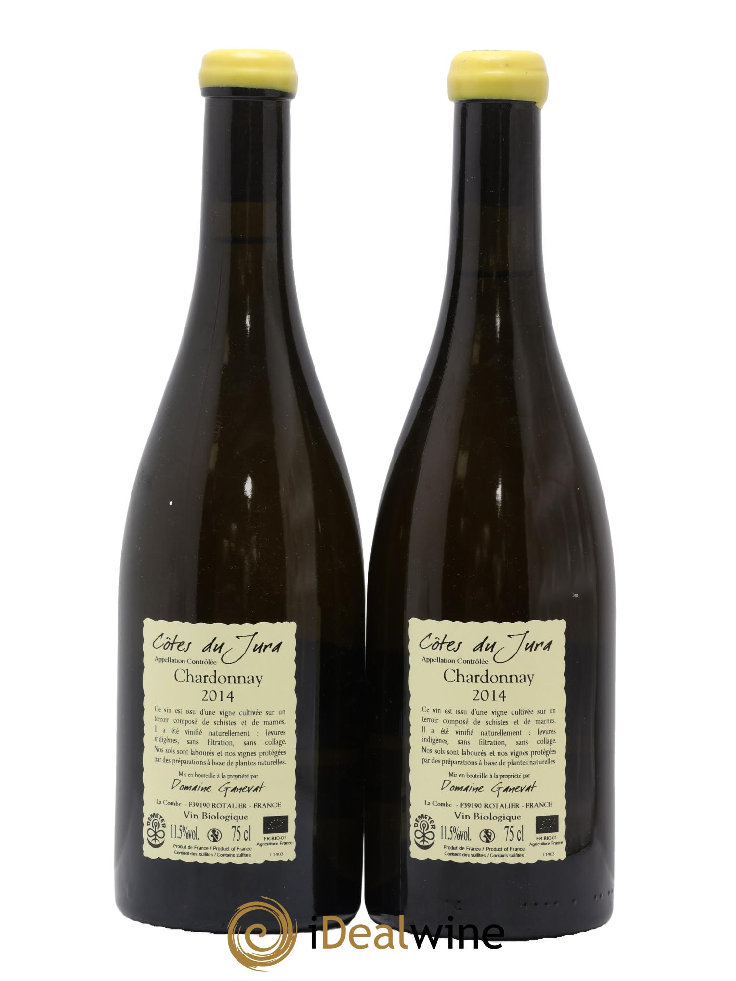Côtes du Jura Grusse en Billat Jean-François Ganevat (Domaine) 2014 - Lot de 2 bouteilles - 1