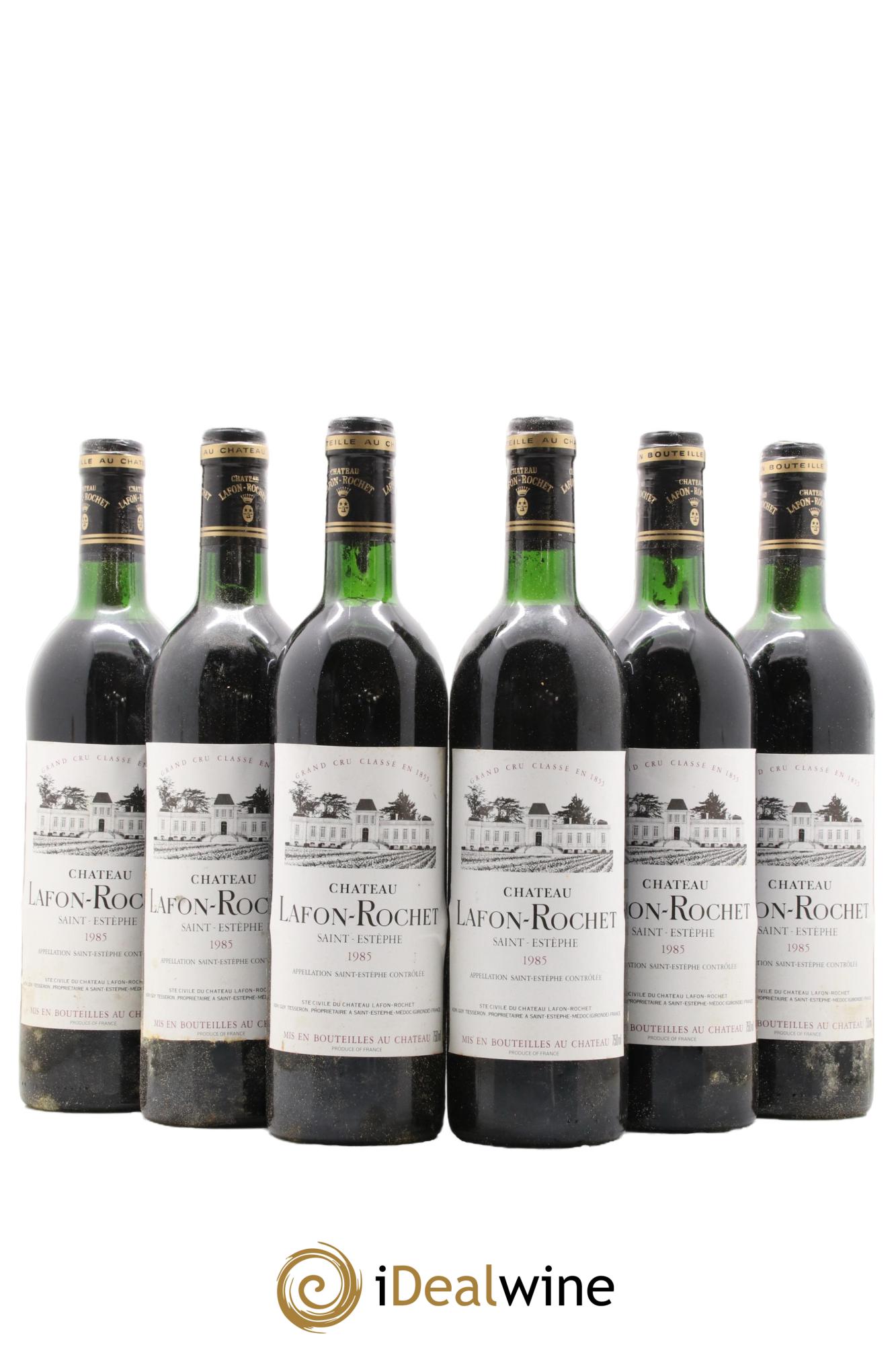 Château Lafon Rochet 4ème Grand Cru Classé 1985 - Lot de 6 bouteilles - 0