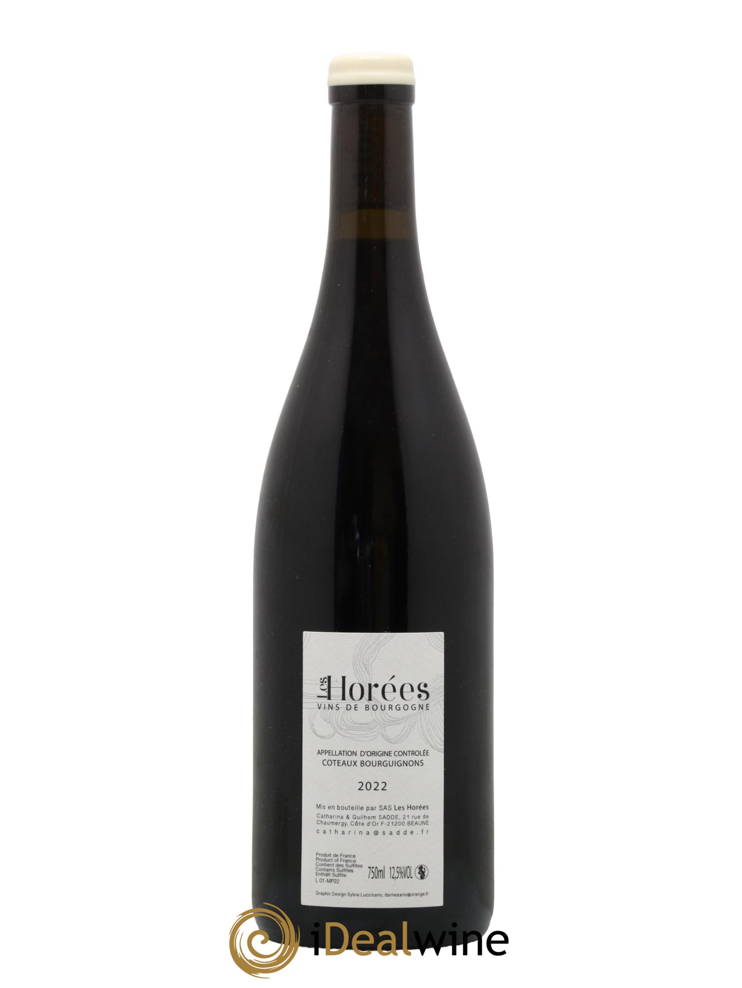 Coteaux Bourguignons Mon Poulain Les Horées 2022 - Lot de 1 bouteille - 1