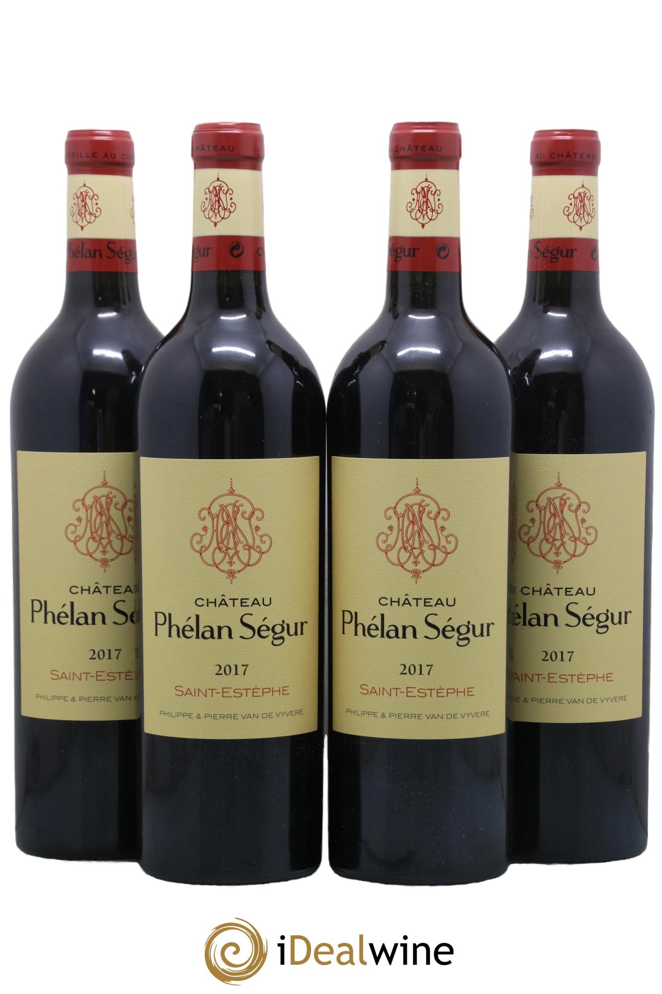 Château Phélan Ségur 2017 - Lotto di 4 bottiglie - 0