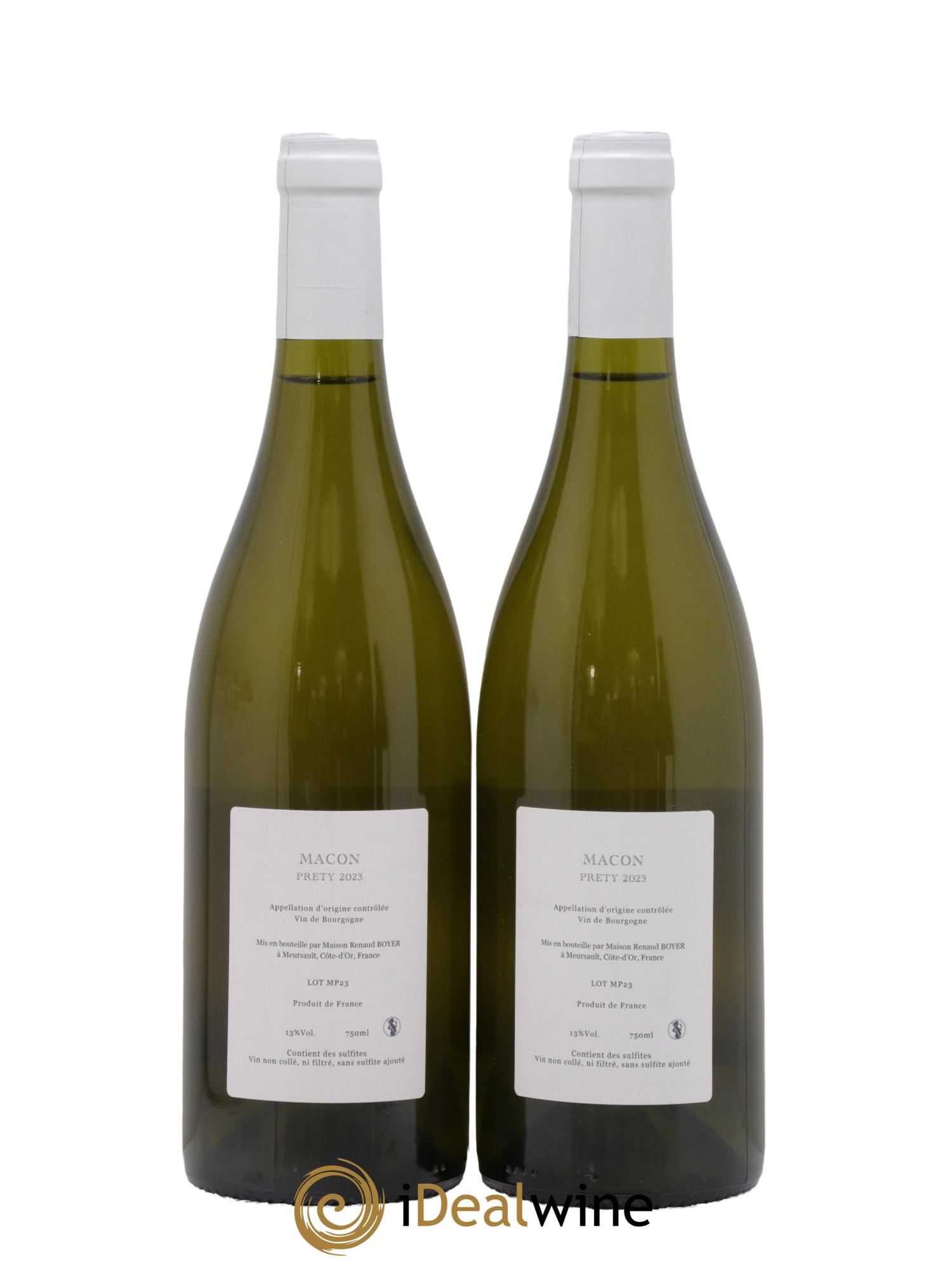 Mâcon Prety Renaud Boyer 2023 - Lotto di 2 bottiglie - 1