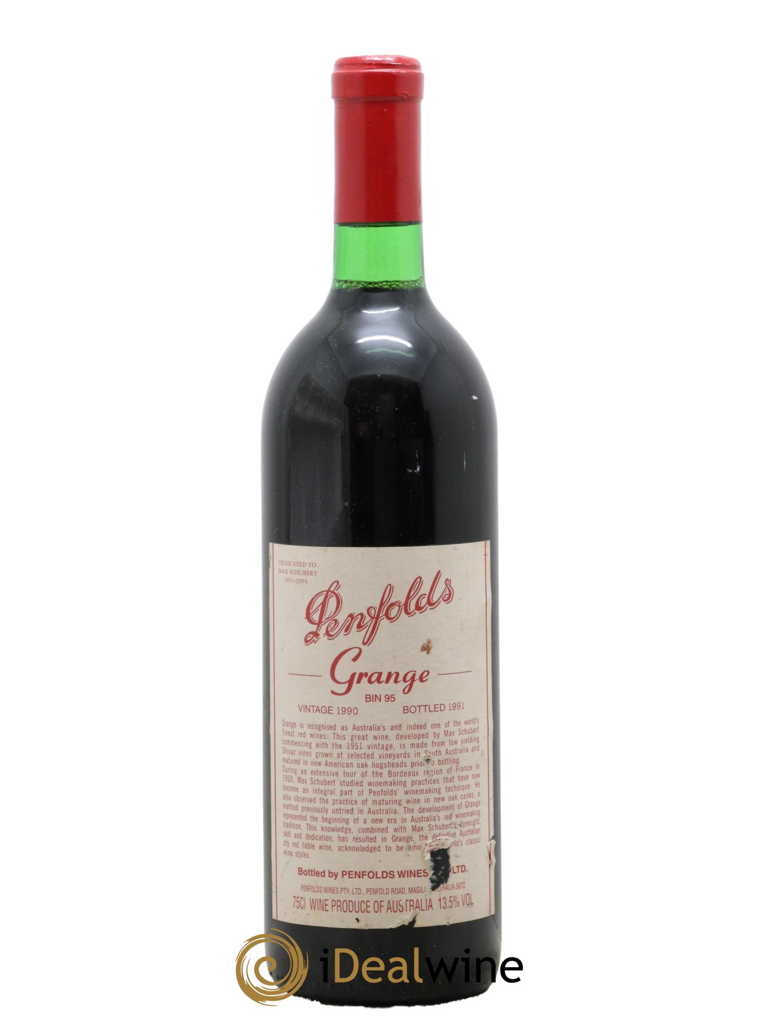 South Australia Penfolds Wines Grange 1990 - Lot de 1 bouteille - 0