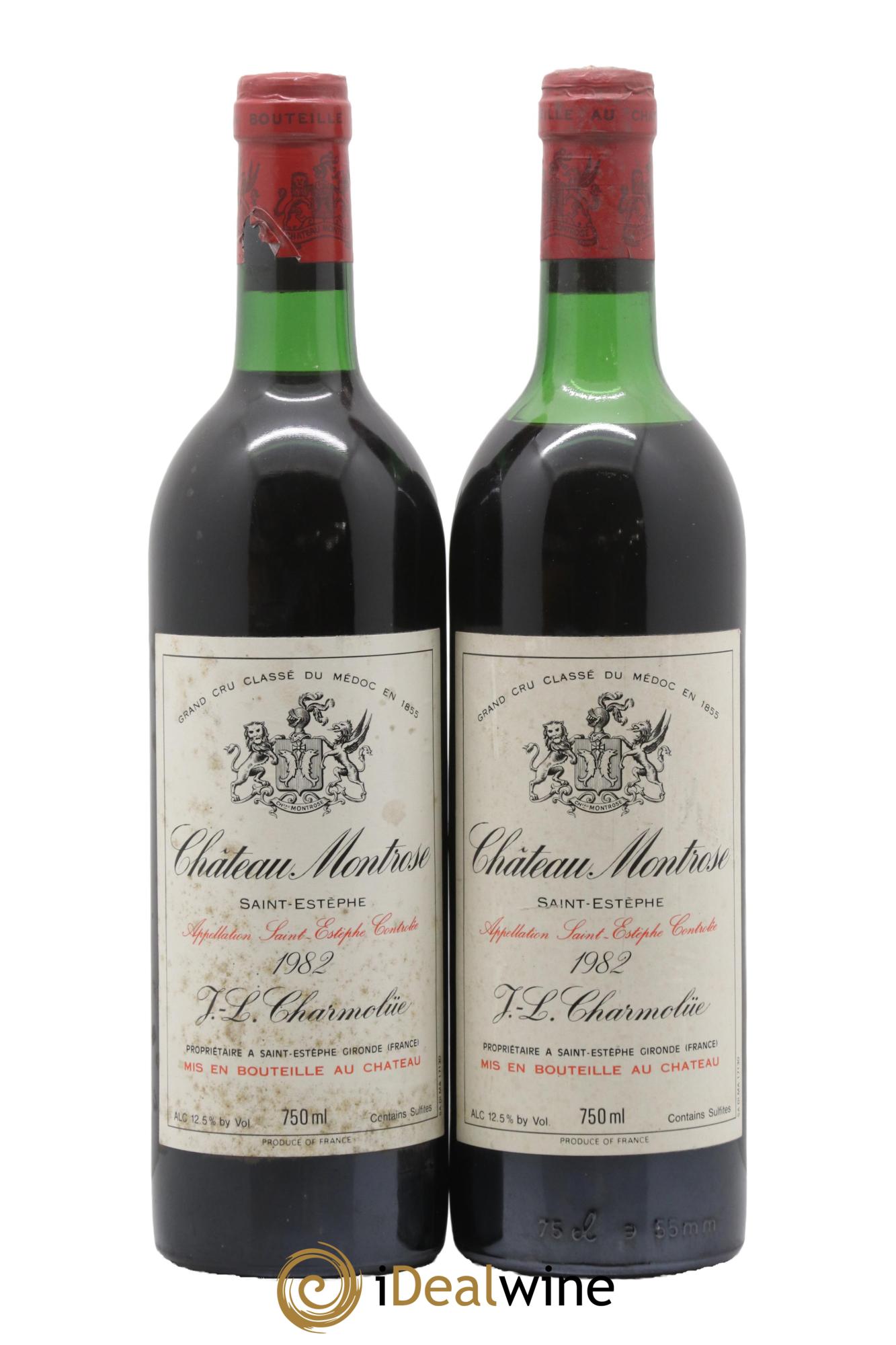 Château Montrose 2ème Grand Cru Classé 1982 - Lot de 2 bouteilles - 0