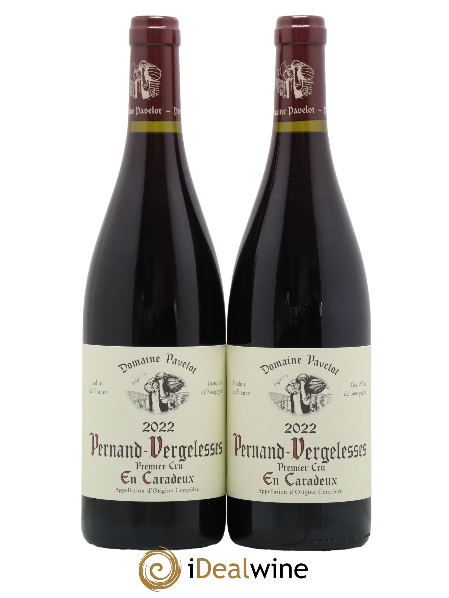 Pernand-Vergelesses 1er Cru En Caradeux Domaine Pavelot 2022 - Lot de 2 bouteilles - 0