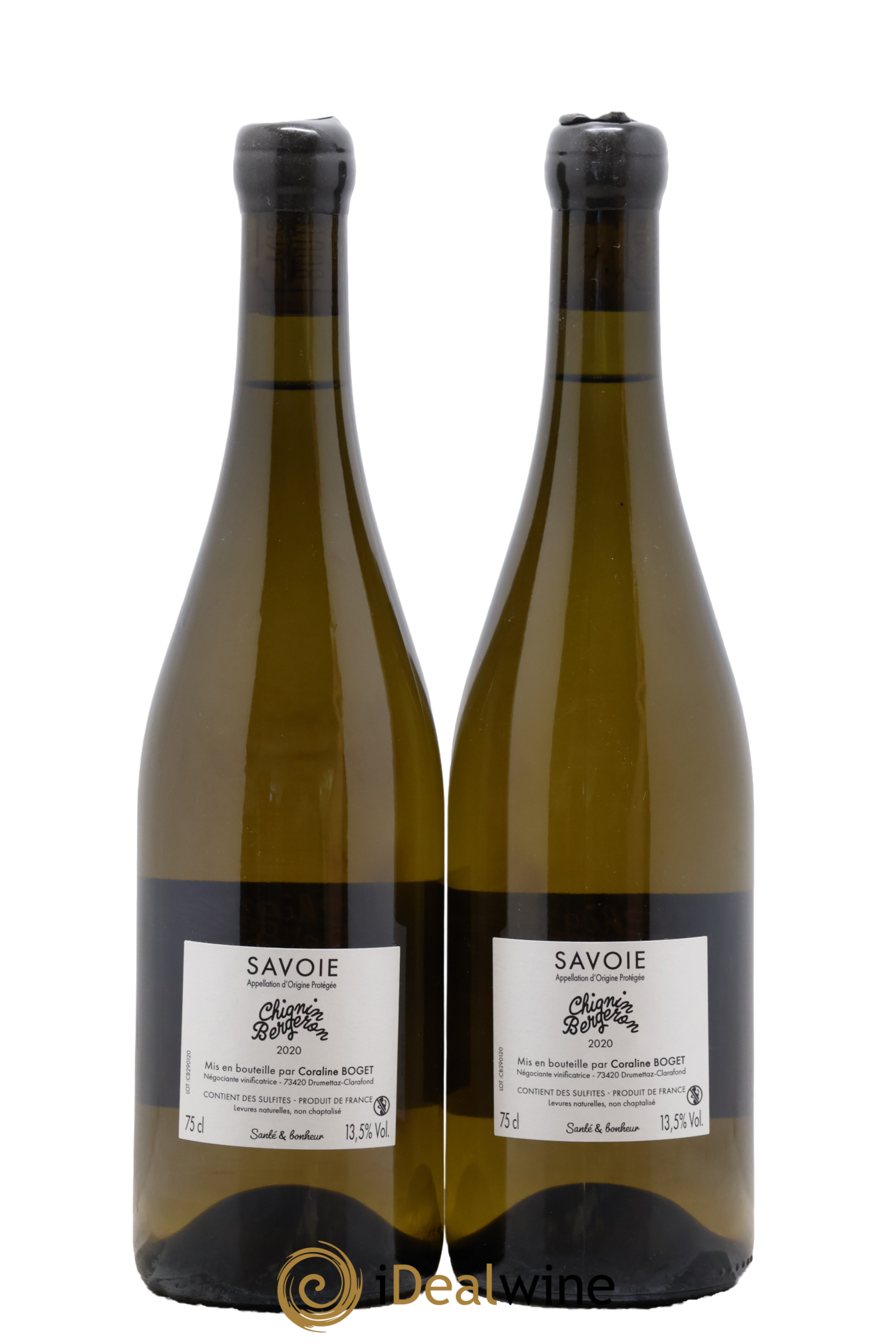 Vin de Savoie Chignin-Bergeron Caroline Boget 2020 - Lot of 2 bottles - 1
