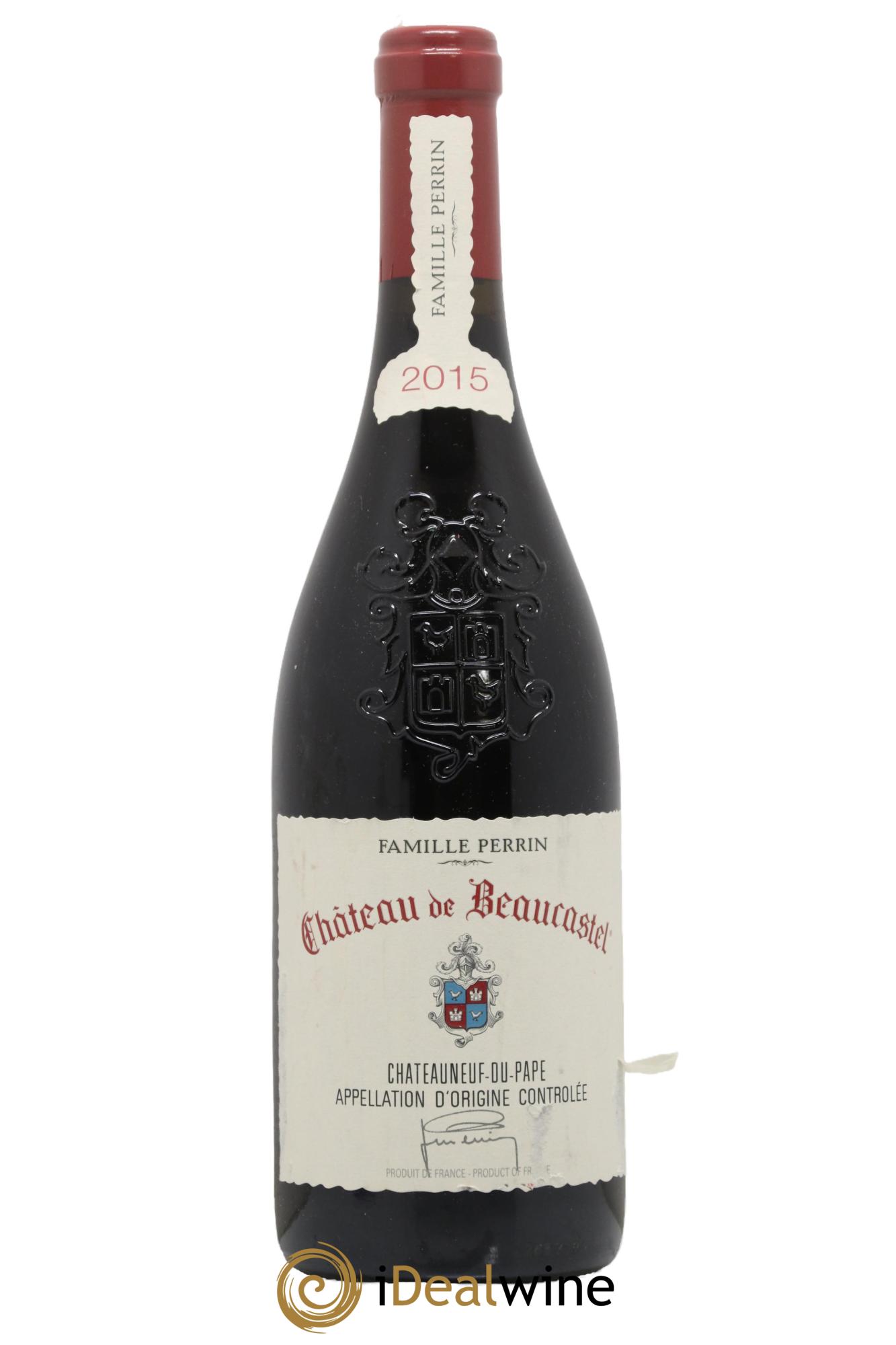 Châteauneuf-du-Pape Château de Beaucastel Famille Perrin 2015 - Lot de 1 bouteille - 0