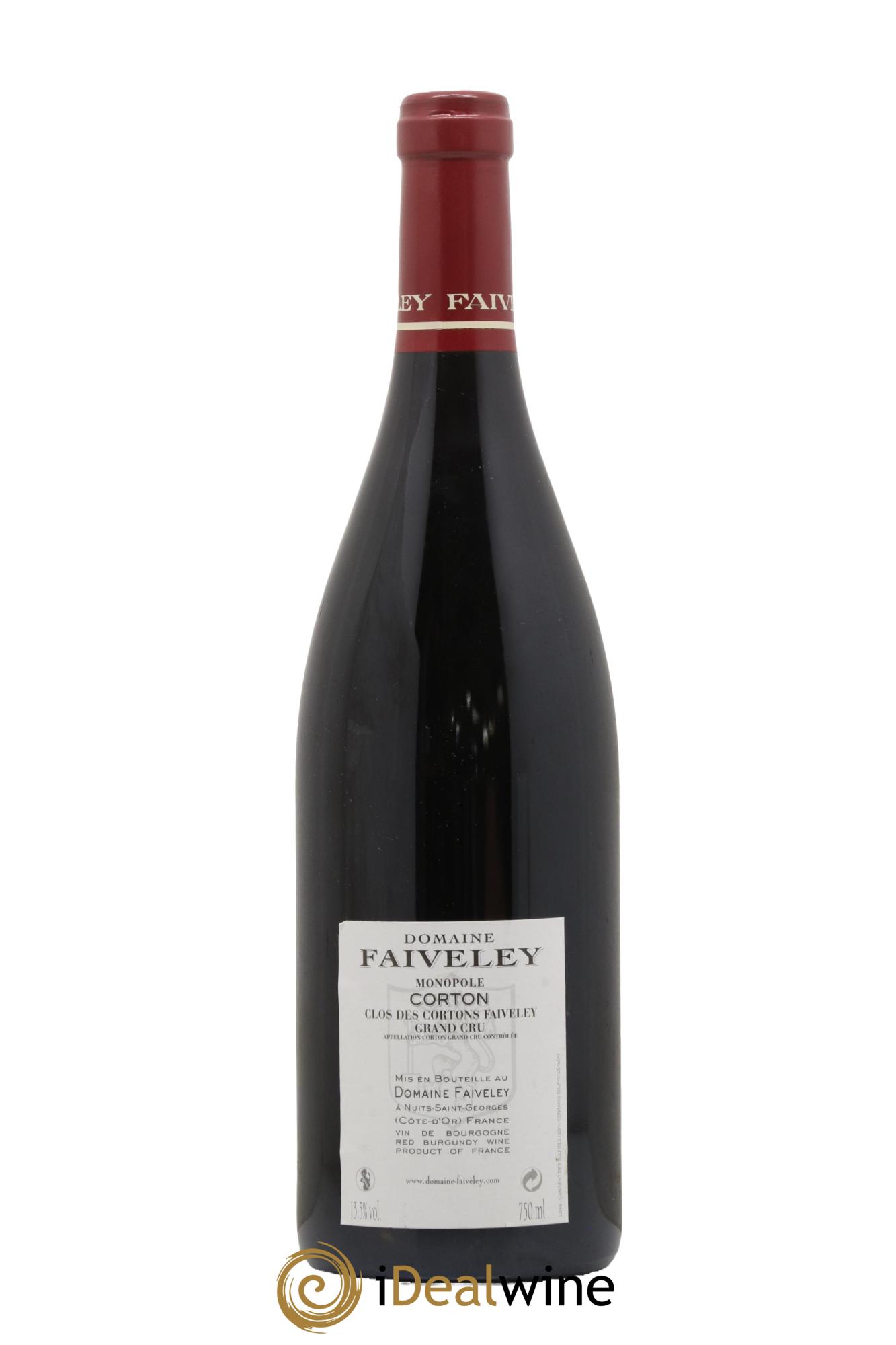 Corton Grand Cru Clos des Cortons Faiveley 2015 - Lot of 1 bottle - 1