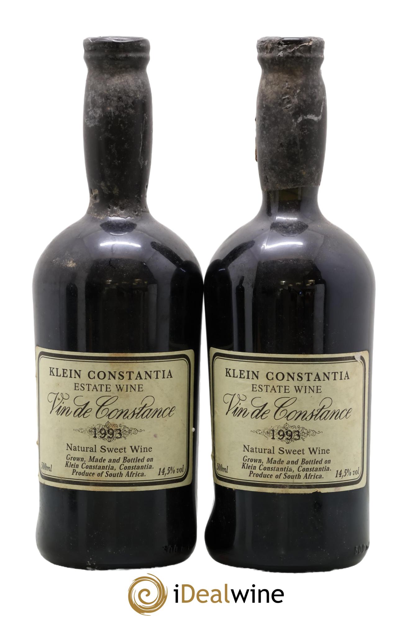 Vin de Constance Klein Constantia L. Jooste 1993 - Lot of 2 500ml formats - 0