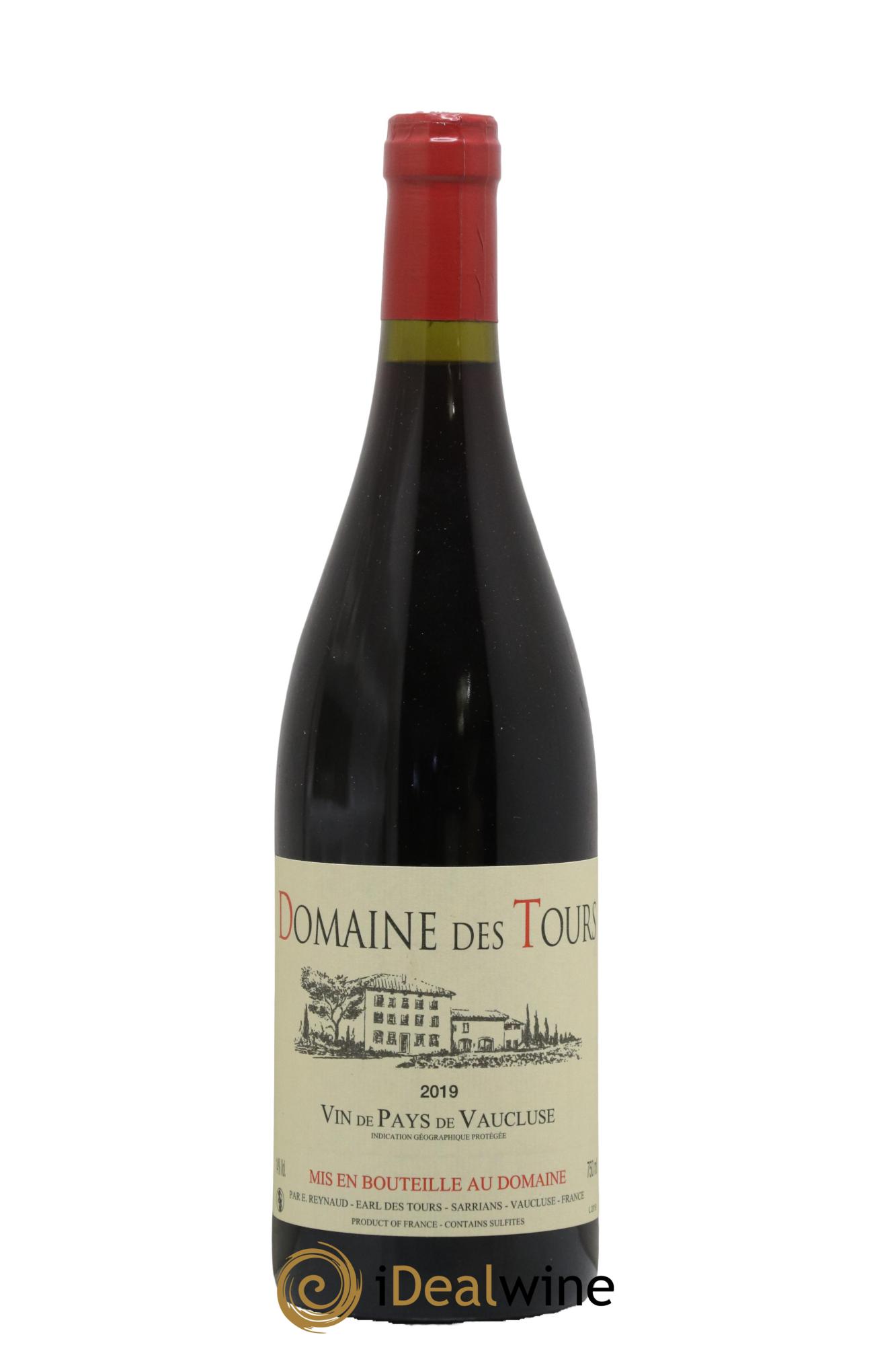 IGP Vaucluse (Vin de Pays de Vaucluse) Domaine des Tours Emmanuel Reynaud 2019 - Lot of 1 bottle - 0