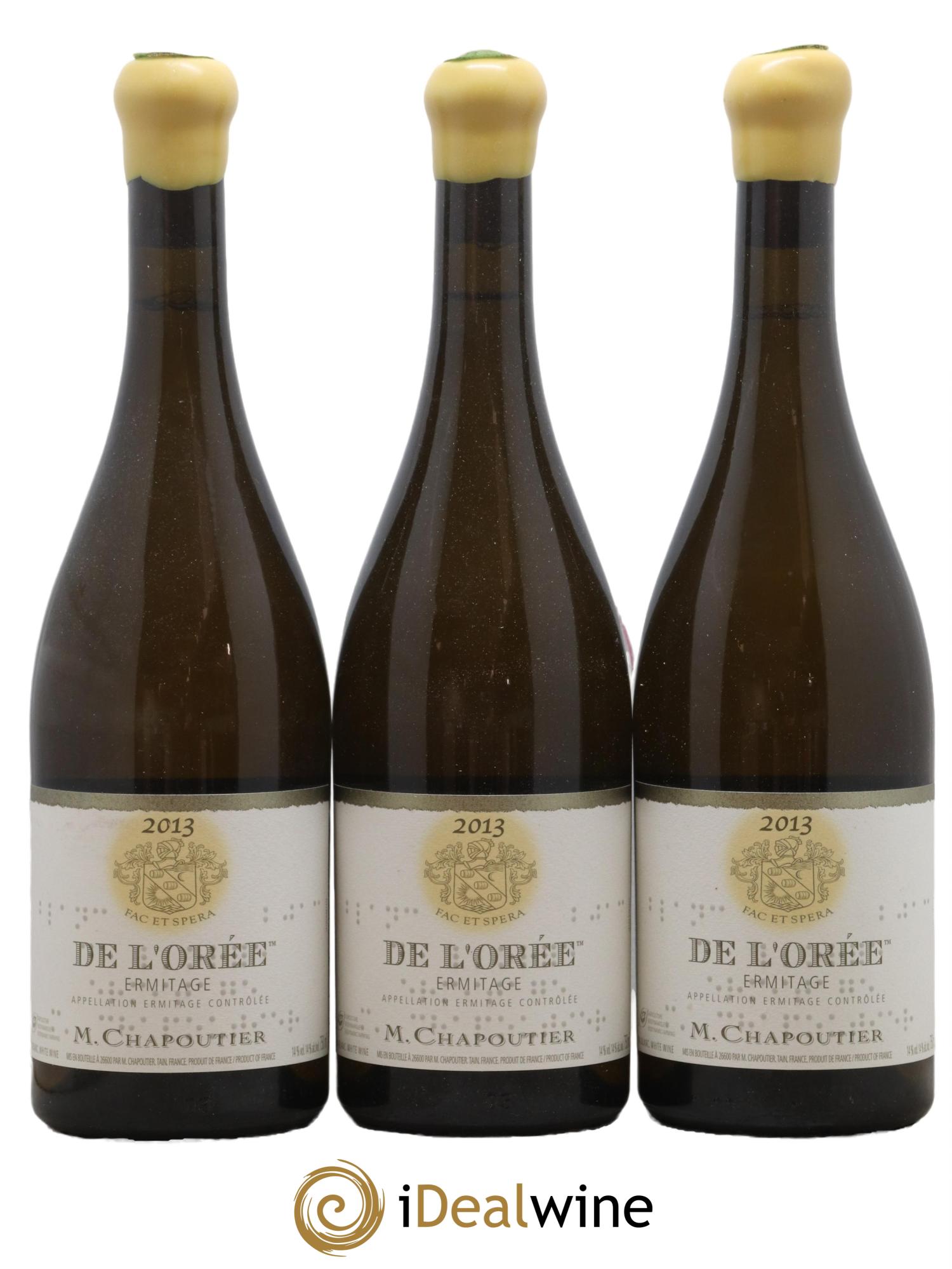Hermitage Ermitage de l'Orée Chapoutier 2013 - Lot de 3 bouteilles - 0