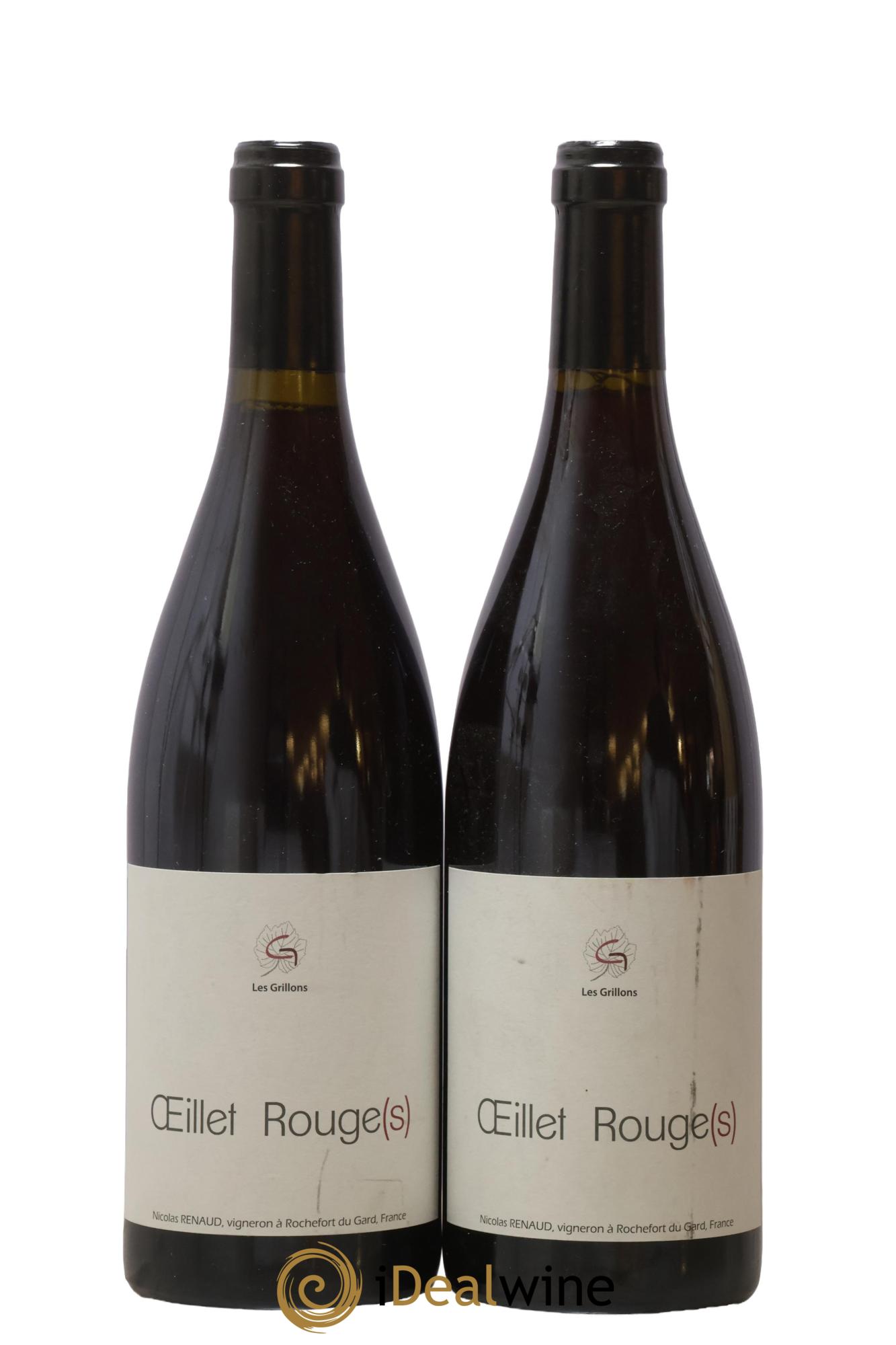 Vin de France Œillets Rouge Clos Des Grillons 2019 - Lot de 2 bouteilles - 0