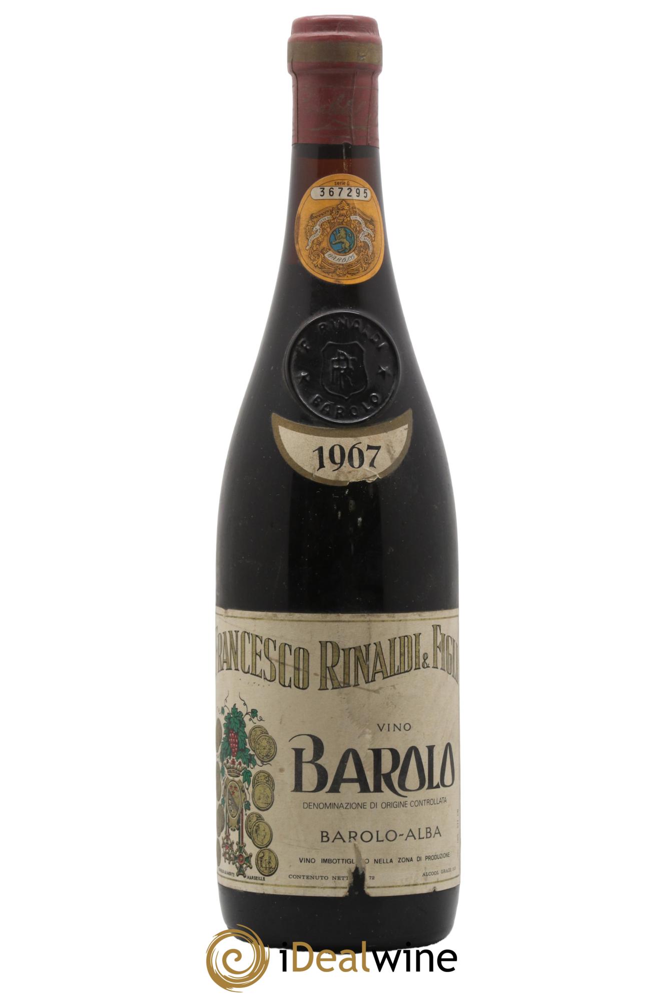 Barolo DOCG Francesco Rinaldi 1967 - Lotto di 1 bottiglia - 0