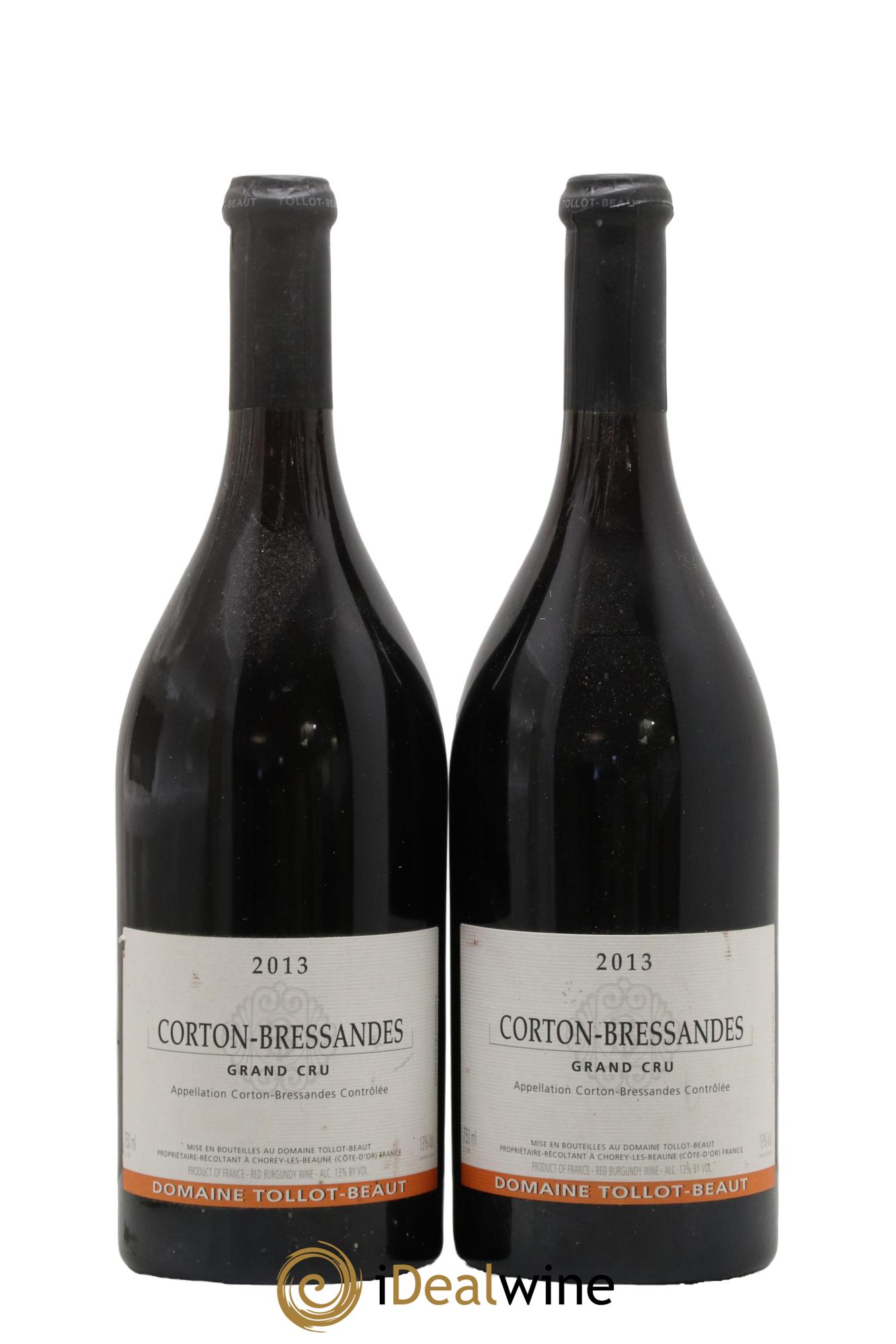 Corton-Bressandes Grand Cru Tollot Beaut (Domaine) 2013 - Lot of 2 bottles - 0