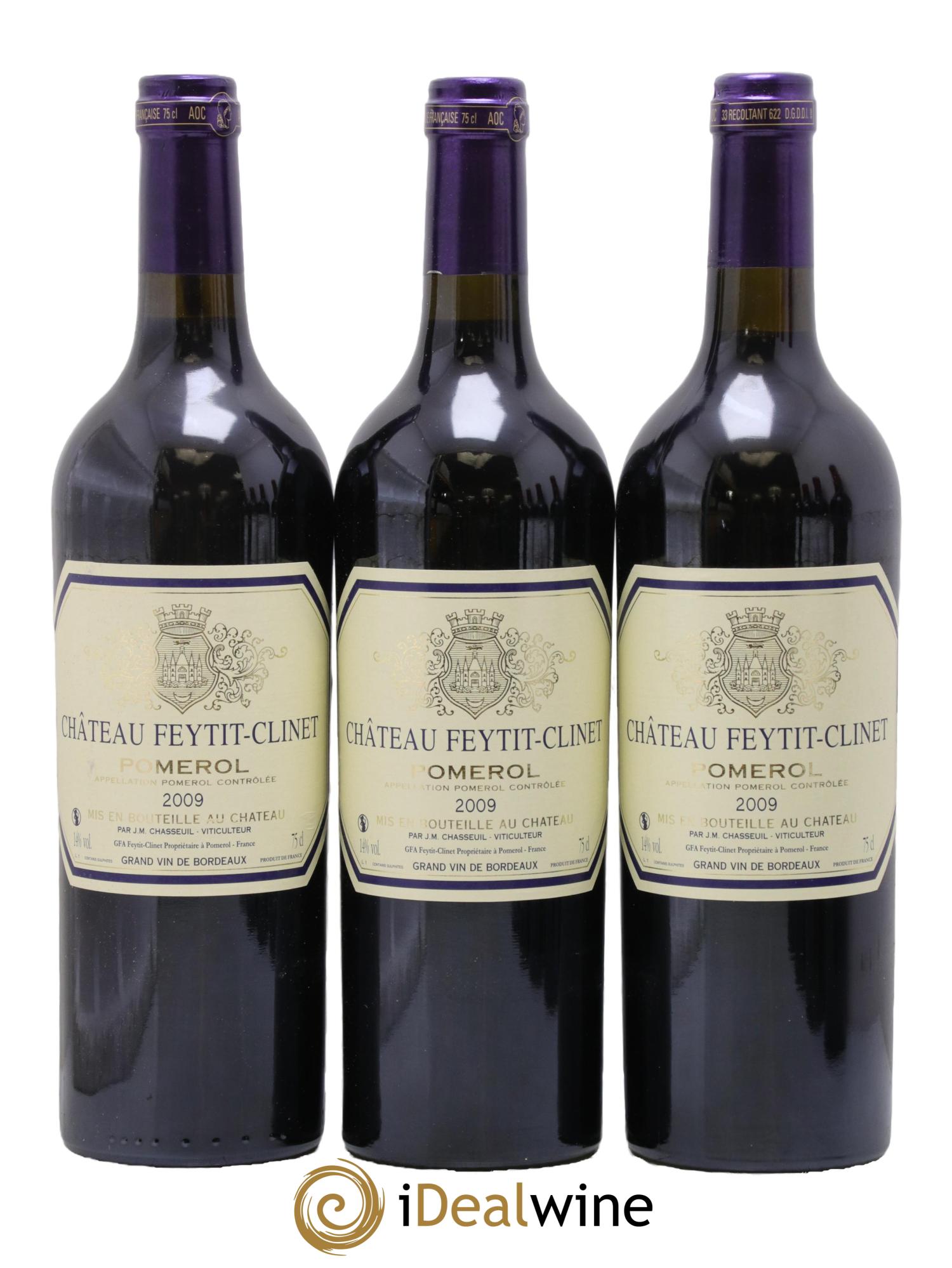 Château Feytit-Clinet 2009 - Lot de 3 bouteilles - 0