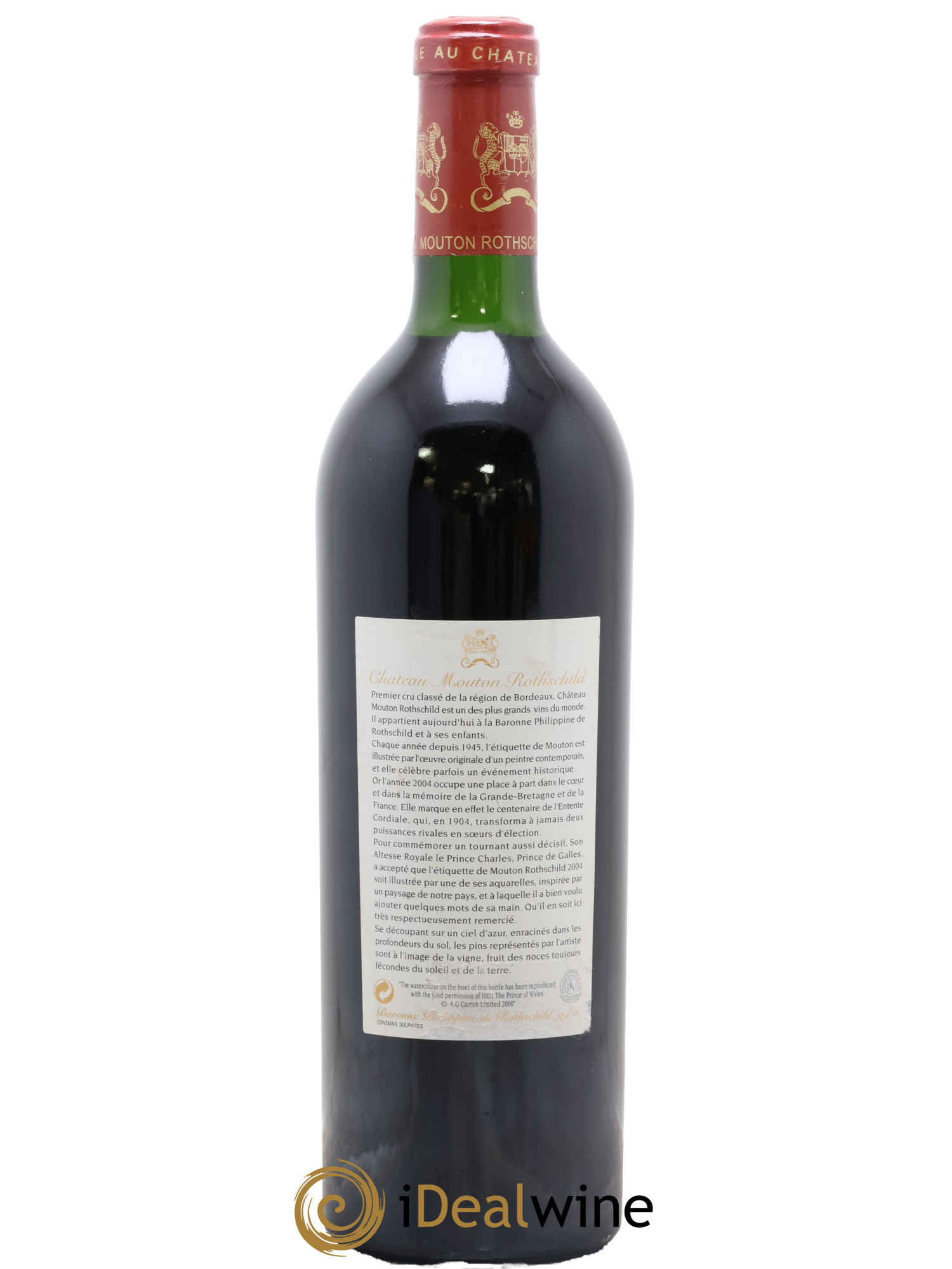 Château Mouton Rothschild 1er Grand Cru Classé 2004 - Lot de 1 bouteille - 1