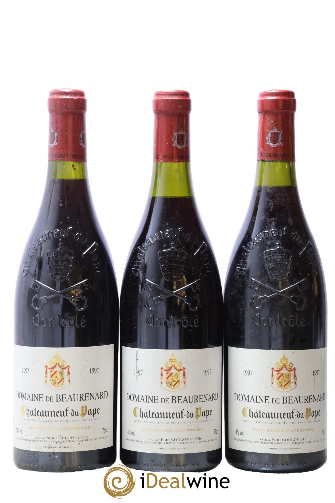 Châteauneuf-du-Pape Beaurenard (Domaine de) 1997 - Lot de 3 bouteilles - 0