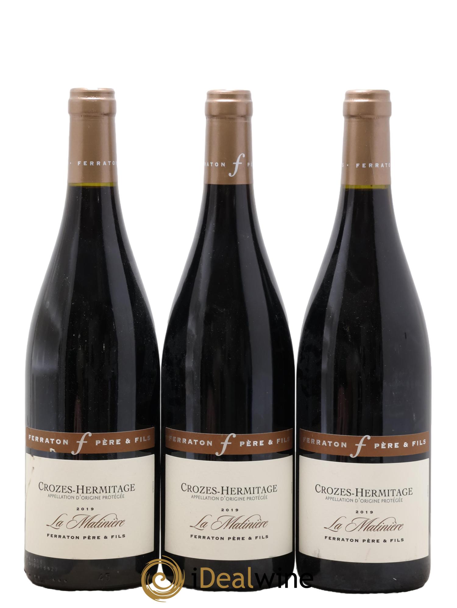 Crozes-Hermitage La Matinière Ferraton Père et Fils (Domaine) 2019 - Posten von 3 Flaschen - 0