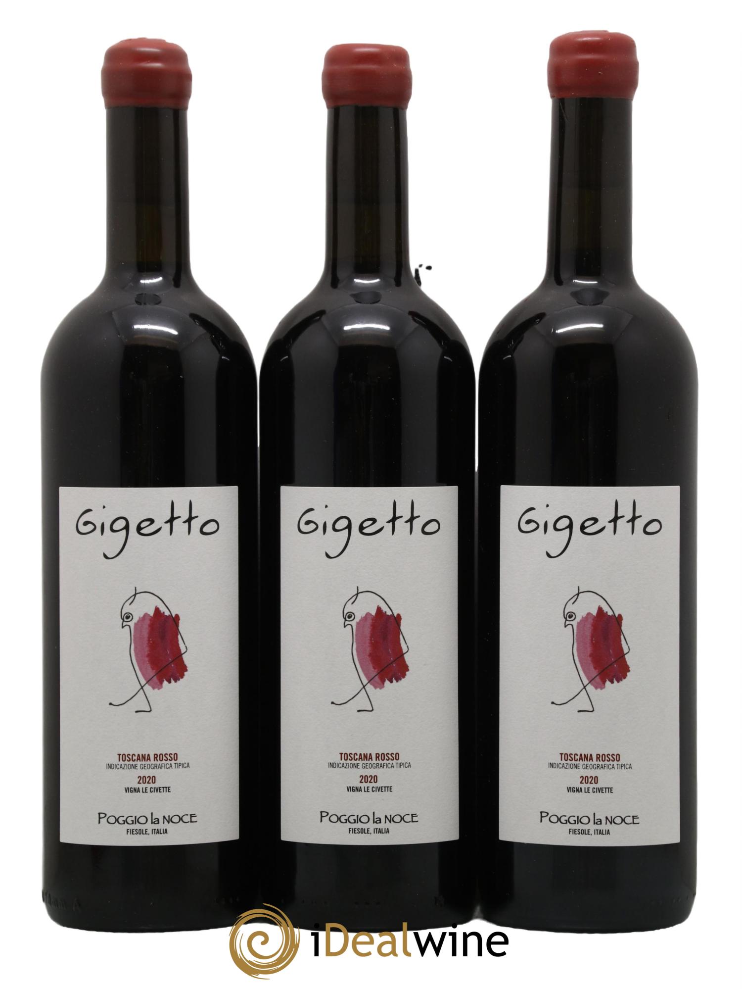 Italie Toscana La Noce Gigetto Poggio 2020 - Lot de 3 bouteilles - 0
