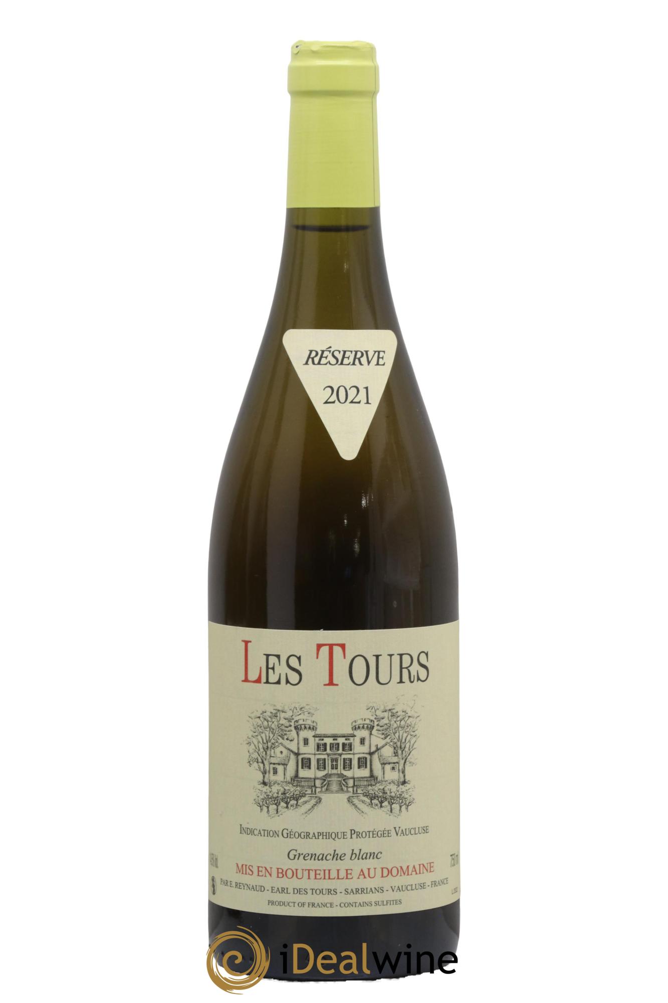 Vaucluse (Vin de Pays de Vaucluse) Les Tours Grenache Blanc Emmanuel Reynaud 2021 - Posten von 1 Flasche - 0