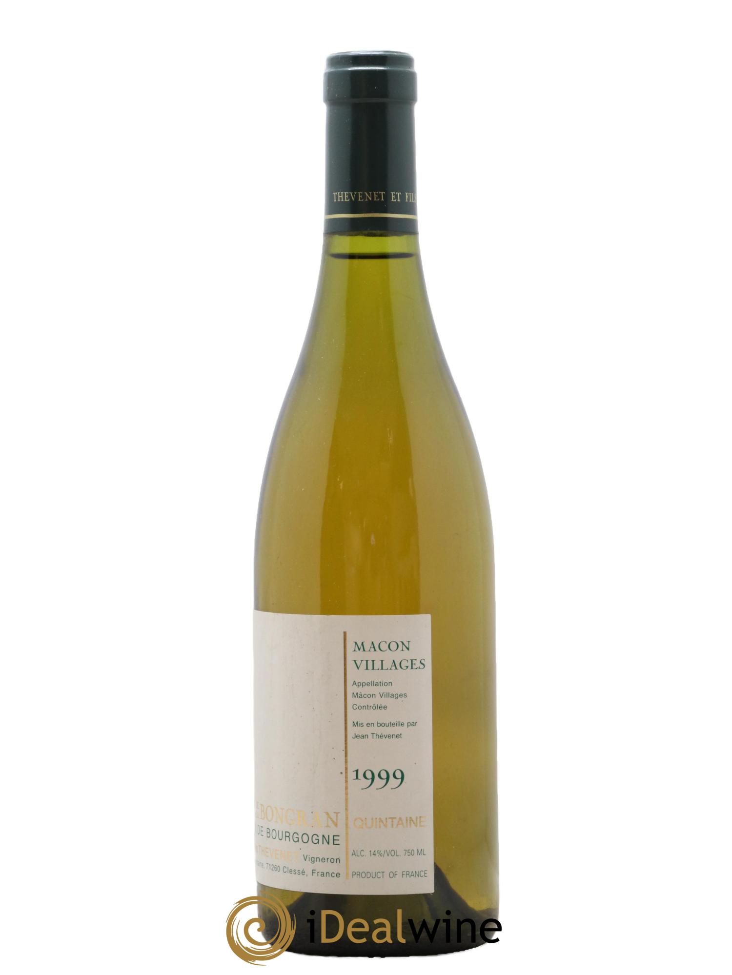 Mâcon-Clessé Cuvée Levroutée Domaine de la Bongran (J.Thevenet) 1999 - Lot de 1 bouteille - 1
